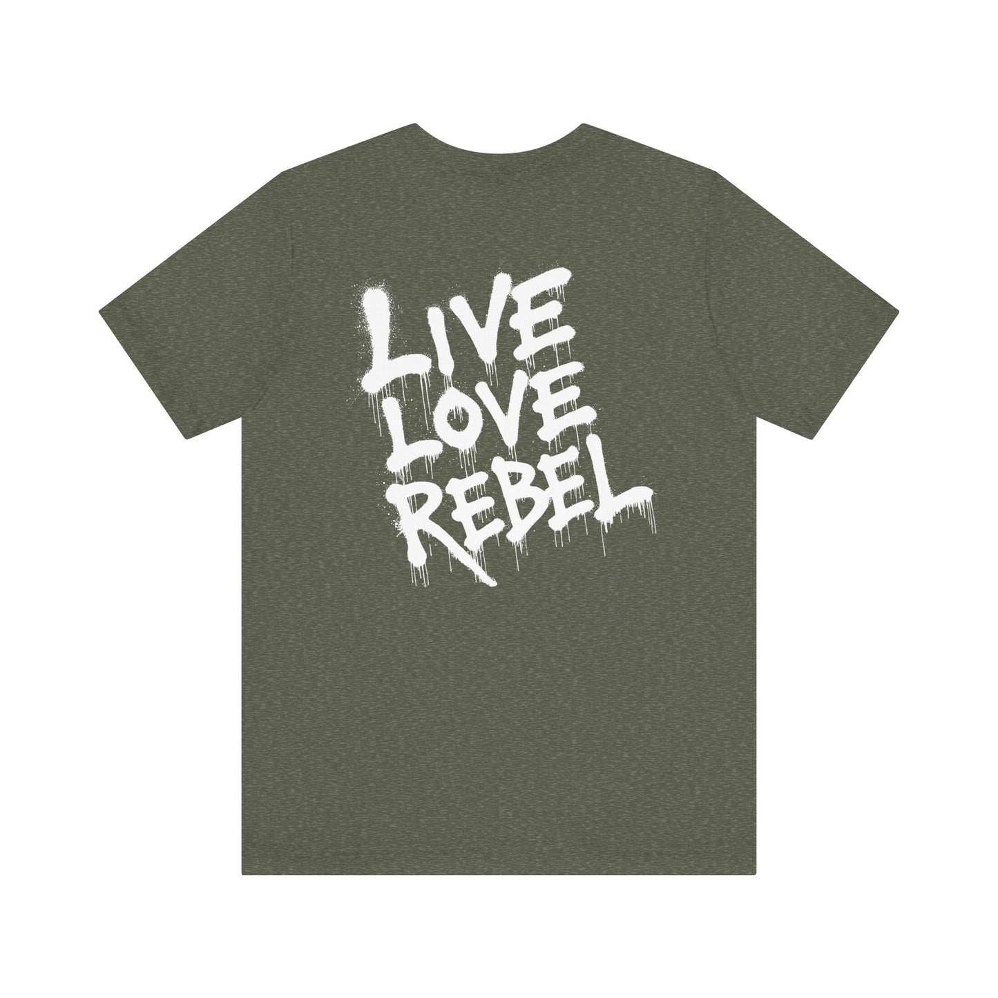 Live Love Rebel™ Unisex Jersey Tee - Bold Graffiti Art