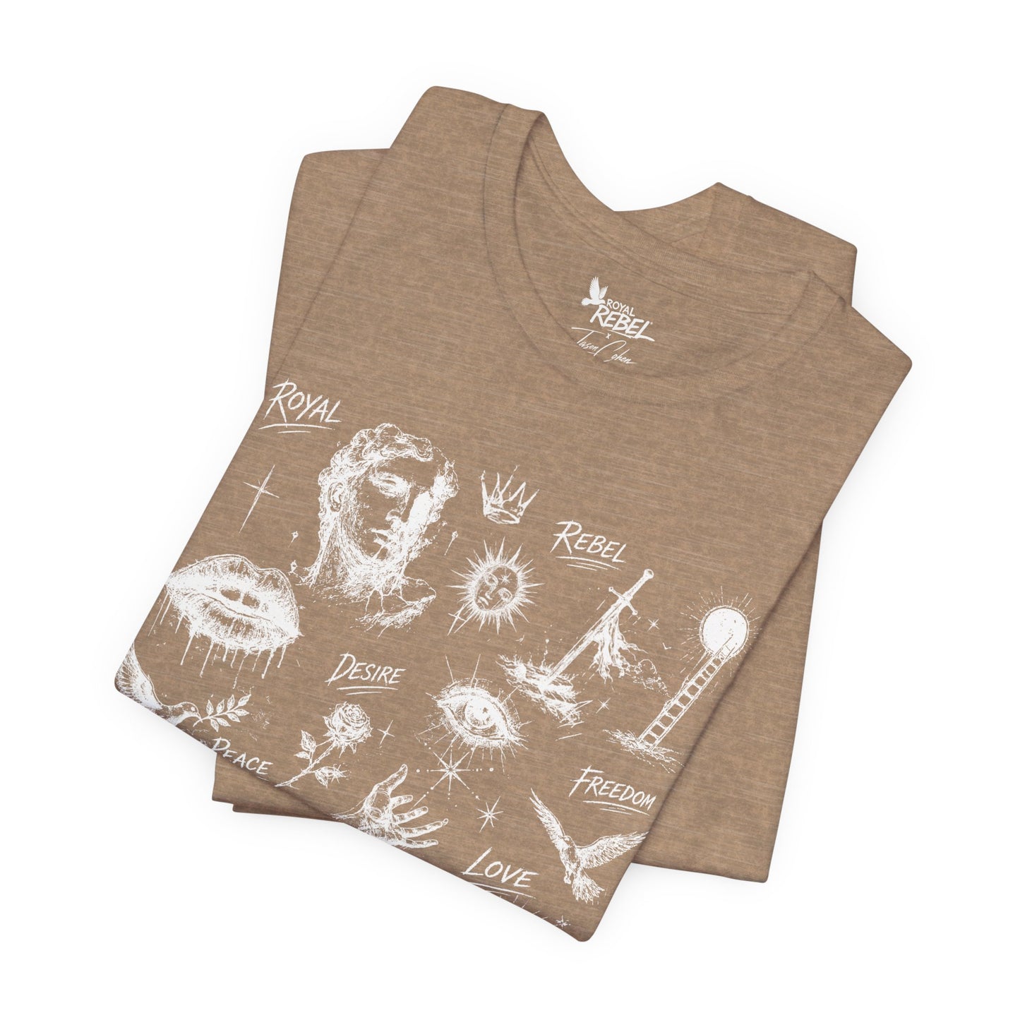Rebel Sketch Tee - Edgy Unisex Jersey Tee for Rebel Minds