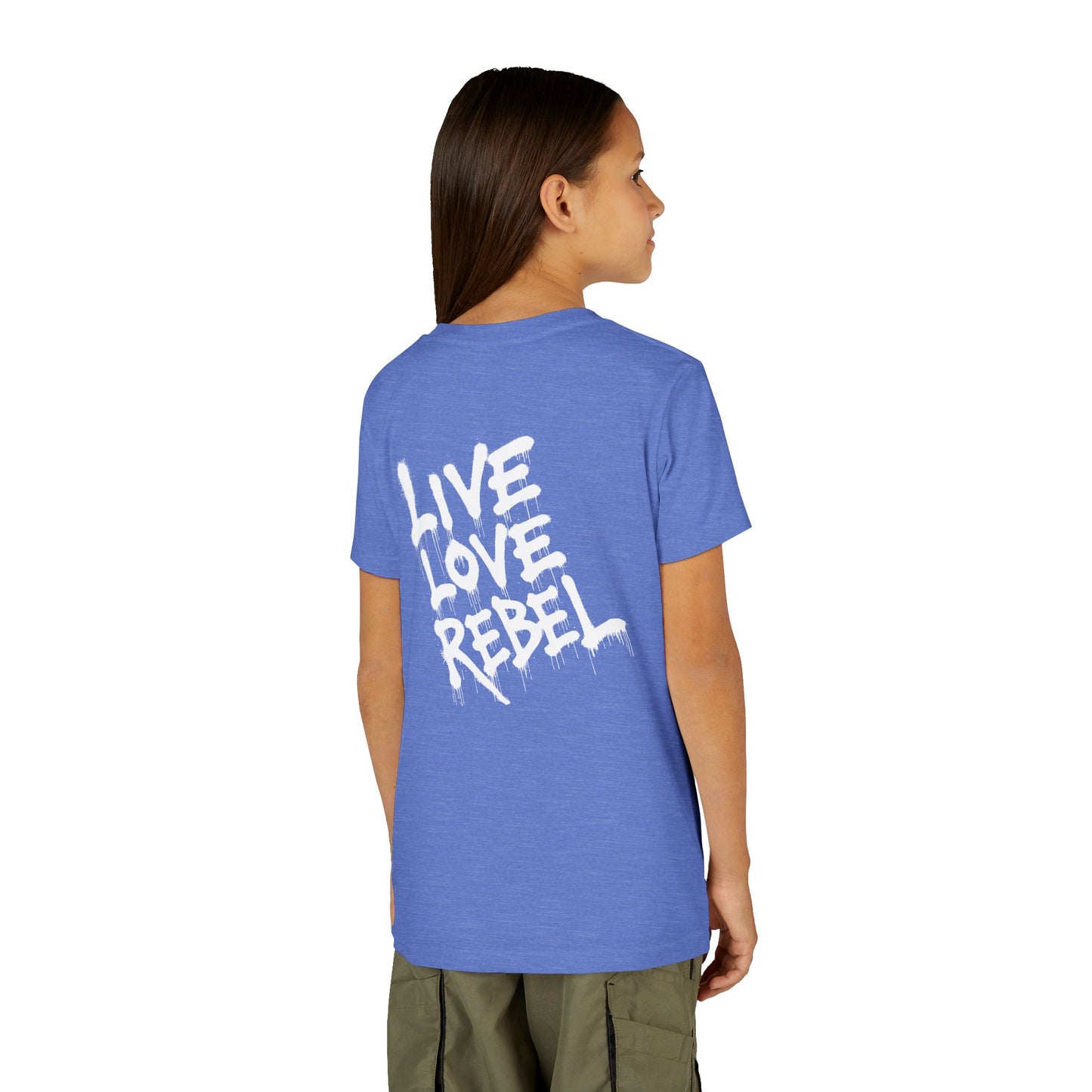 Live Love Rebel Youth Tee — Kids' Graphic Skate Streetwear T-Shirt