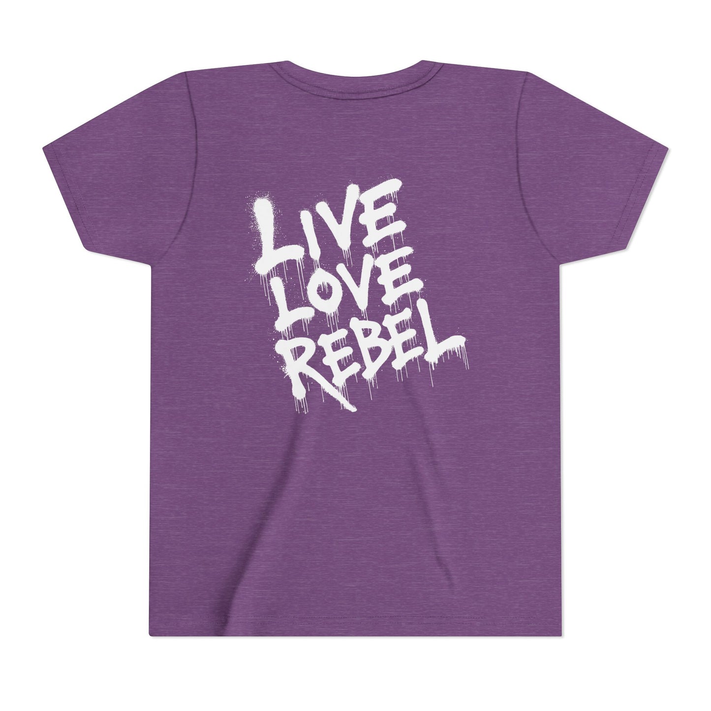 Live Love Rebel Youth Tee — Kids' Graphic Skate Streetwear T-Shirt