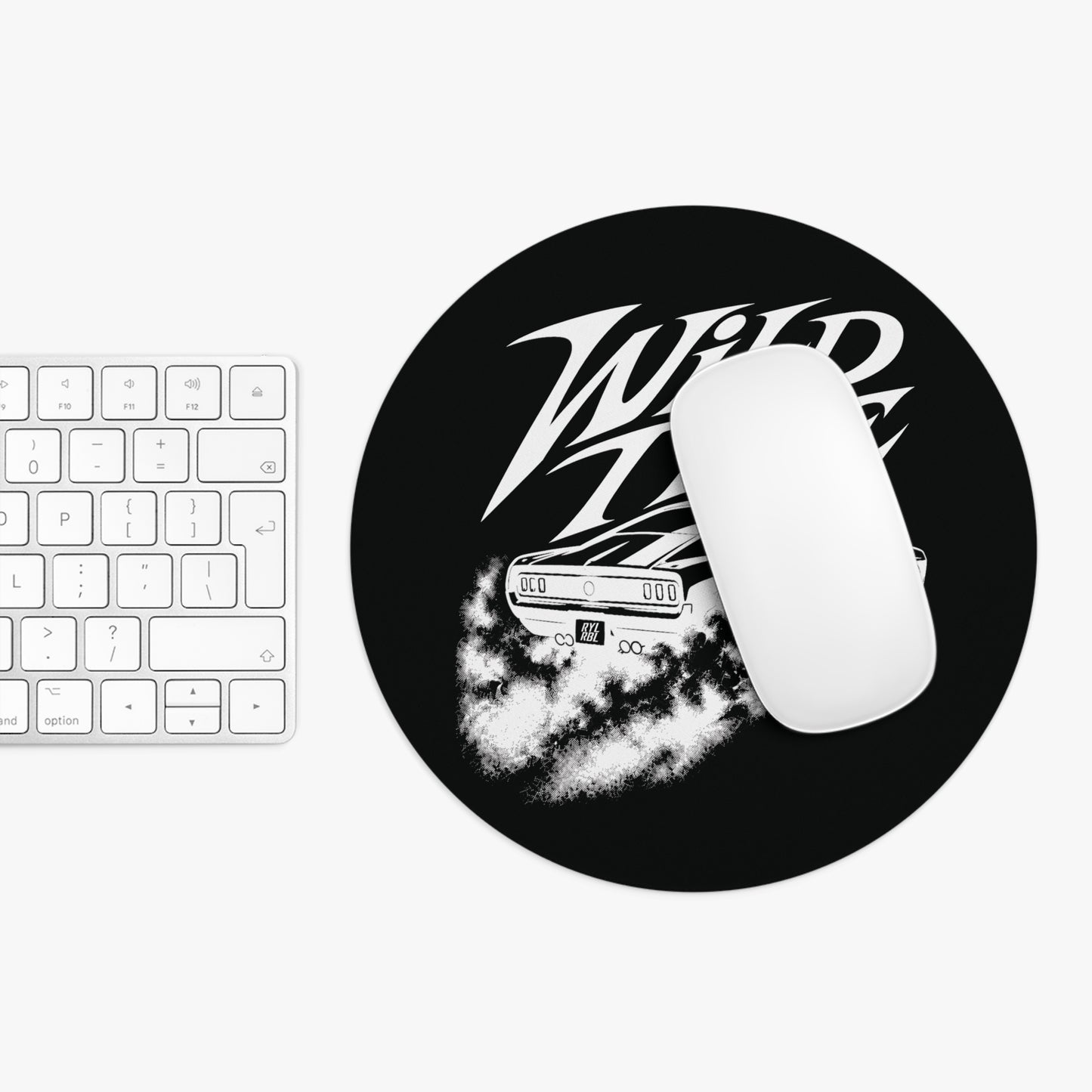 Wild Time™ Muscle Car Black Mouse Pad - Stylish & Durable