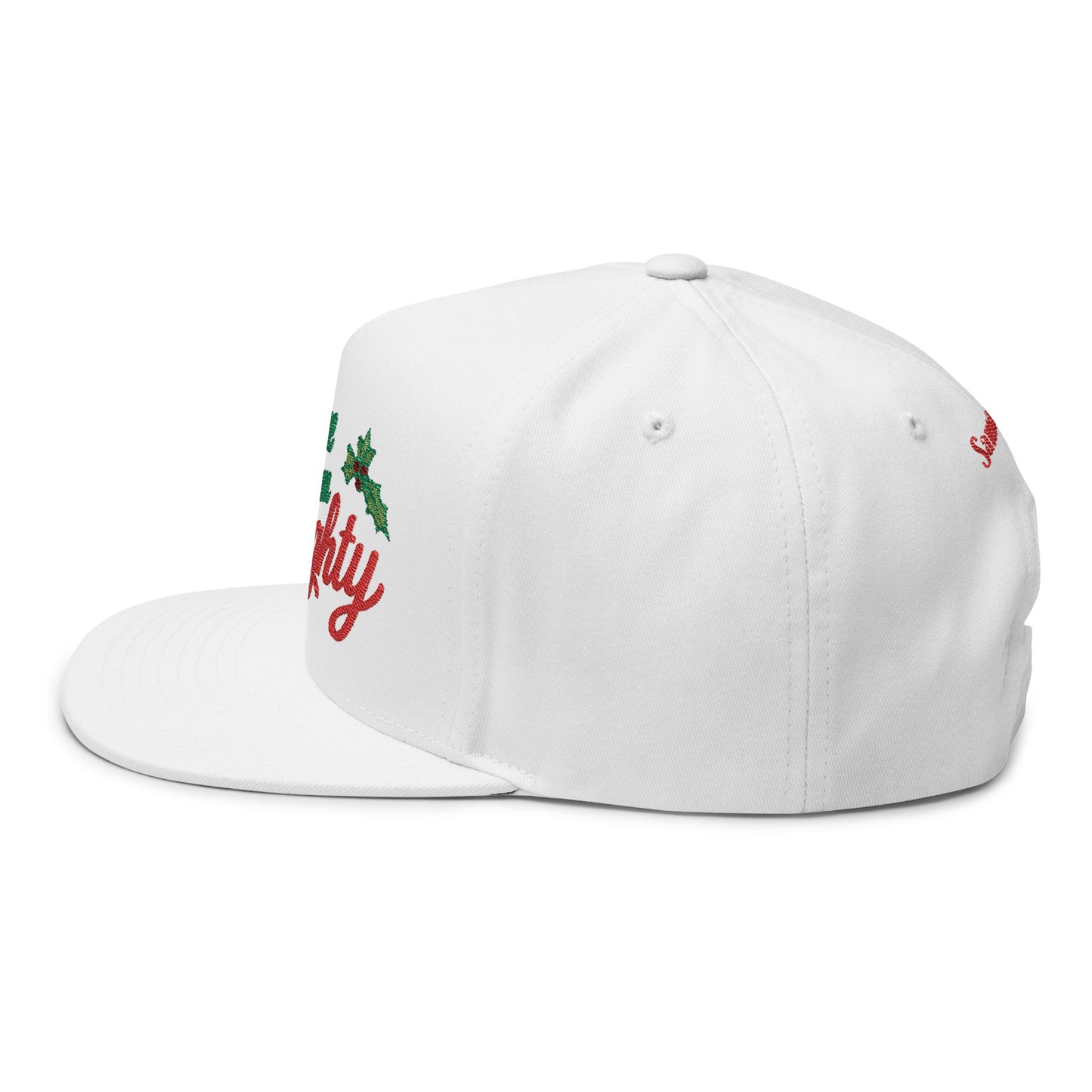 Custom Name Personalized : "I've Been Naughty" Flat Bill Holiday Cap