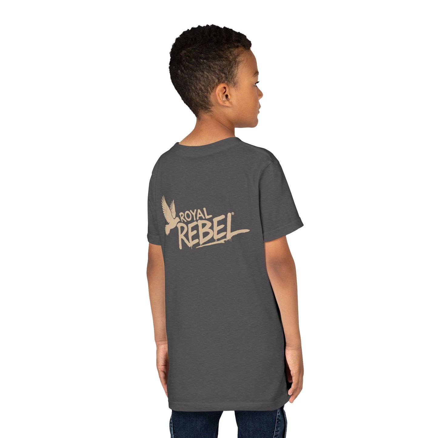 Royal Rebel Fly Youth Tee — Kids' Graphic Skate Streetwear T-Shirt