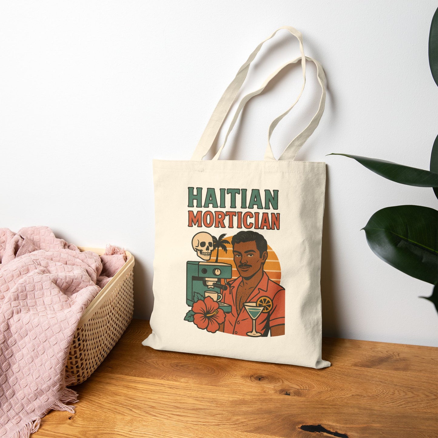 Haitian Mortician - Hello Pussycat 2 Sided Design Canvas Tote Bag
