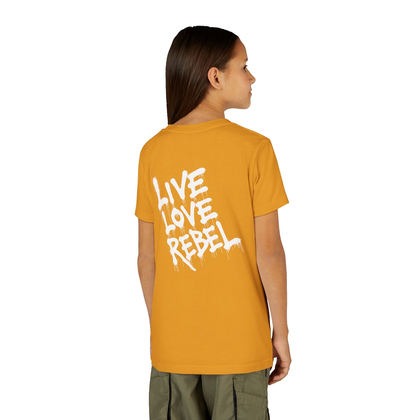 Live Love Rebel Youth Tee — Kids' Graphic Skate Streetwear T-Shirt