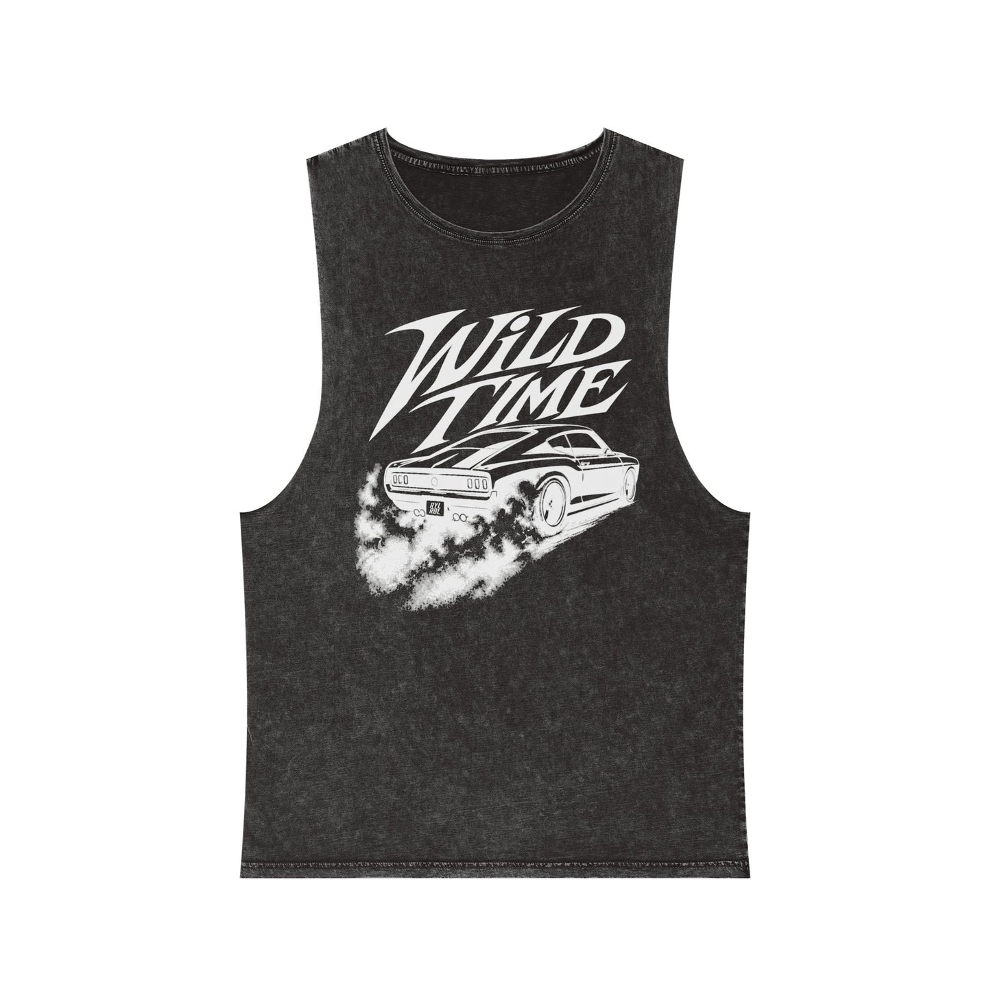 Wild Time™ Muscle Car - Unisex Stonewash Tank