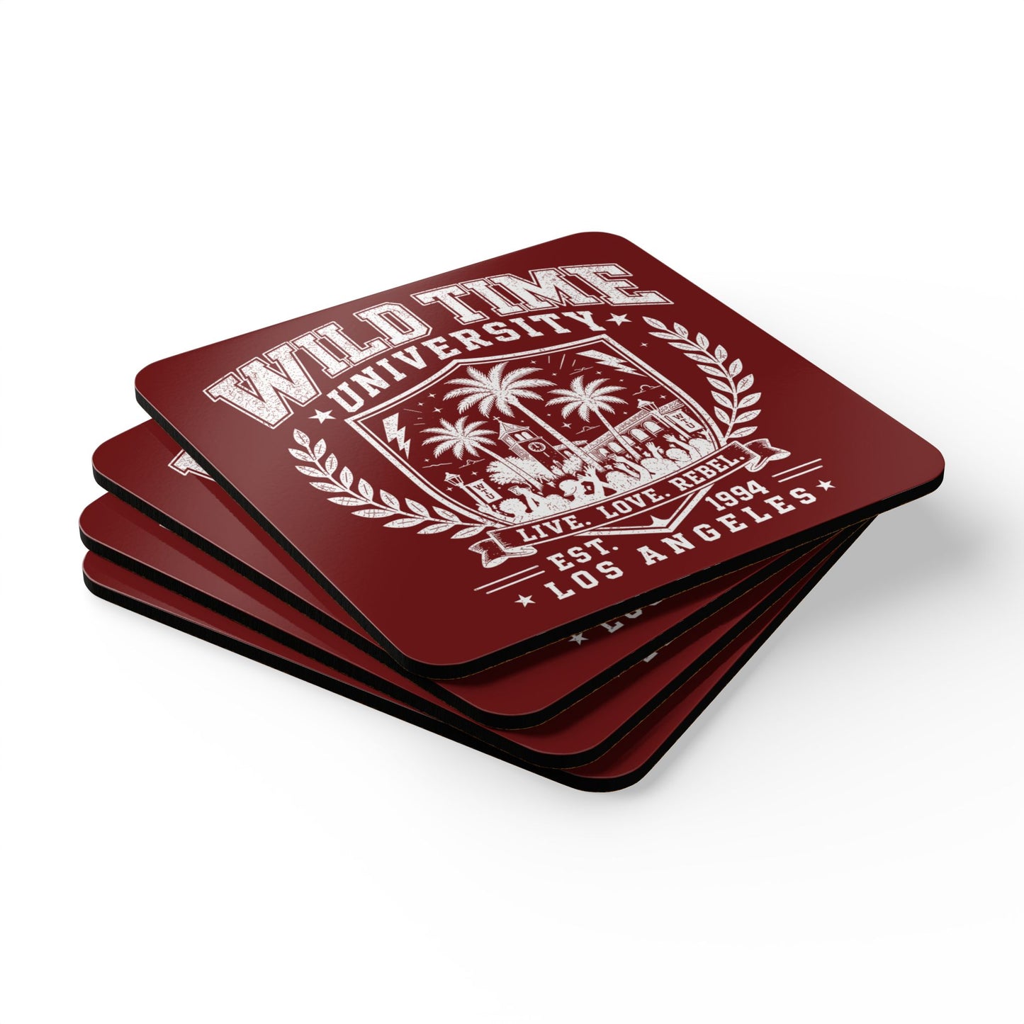 Wild Time™ University - 4 Piece Coaster Set