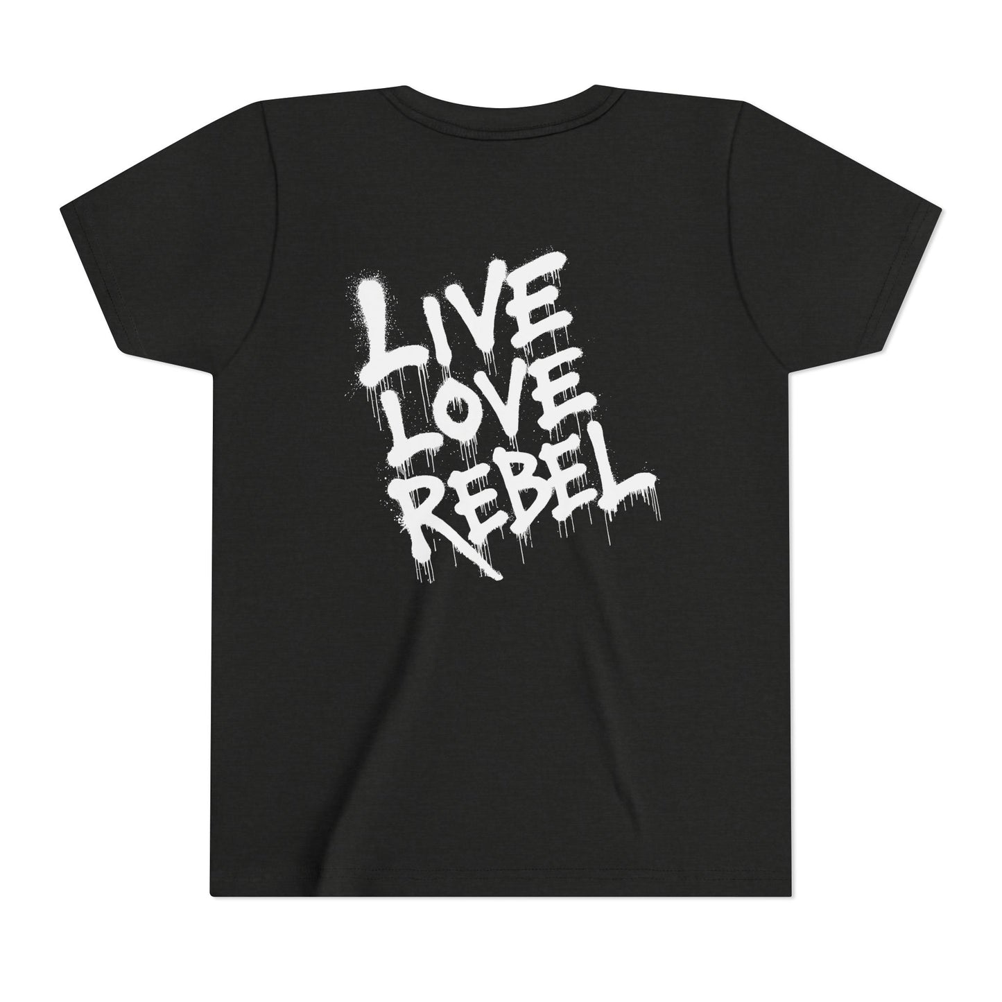 Live Love Rebel Youth Tee — Kids' Graphic Skate Streetwear T-Shirt