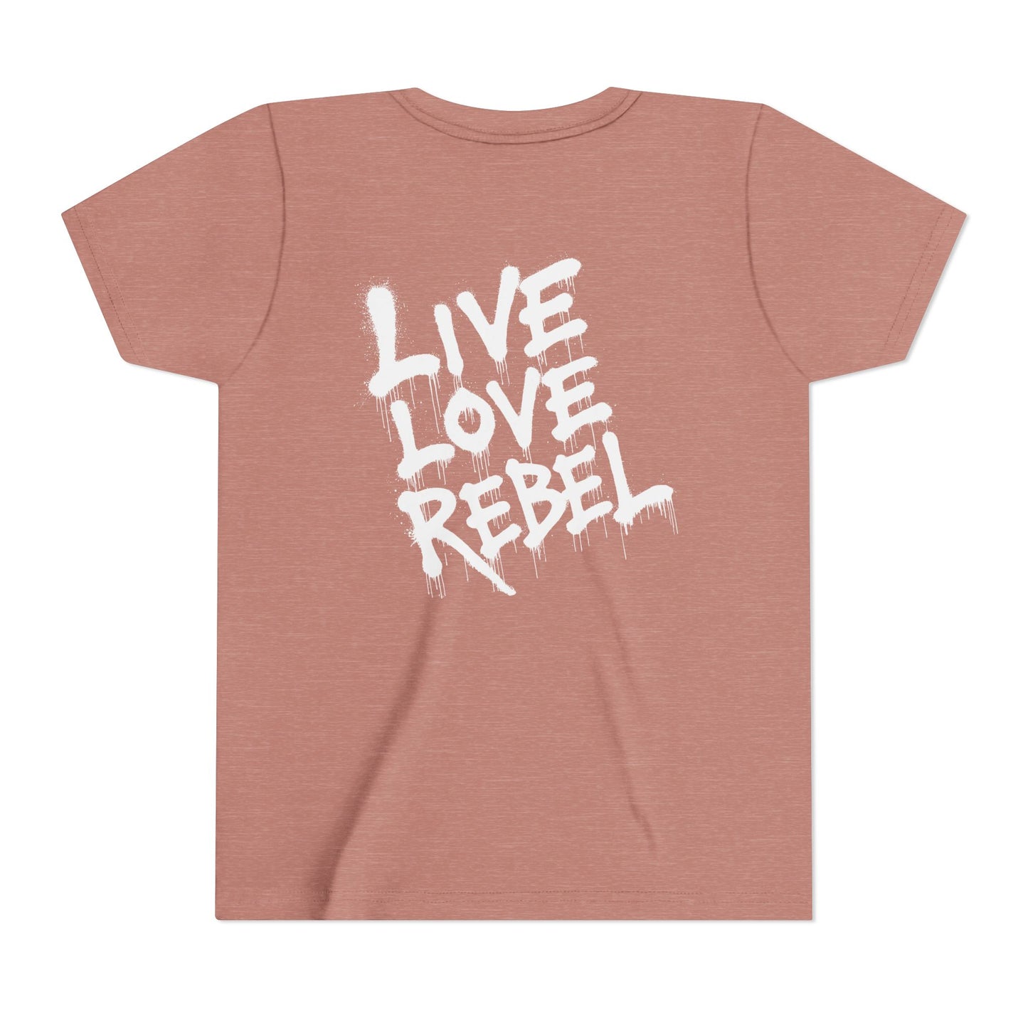 Live Love Rebel Youth Tee — Kids' Graphic Skate Streetwear T-Shirt