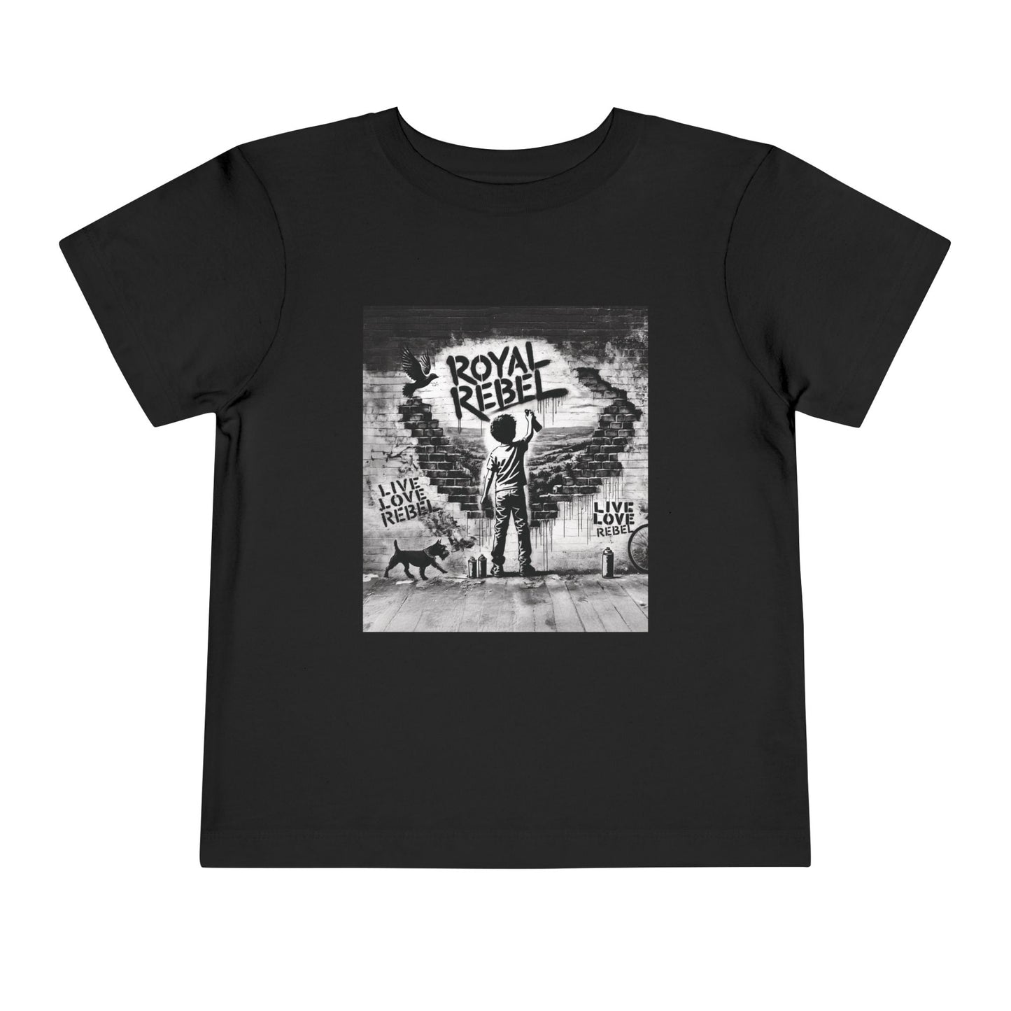 Toddler Tee — 'Royal Rebel' Street Art Graphic Kids Shirt