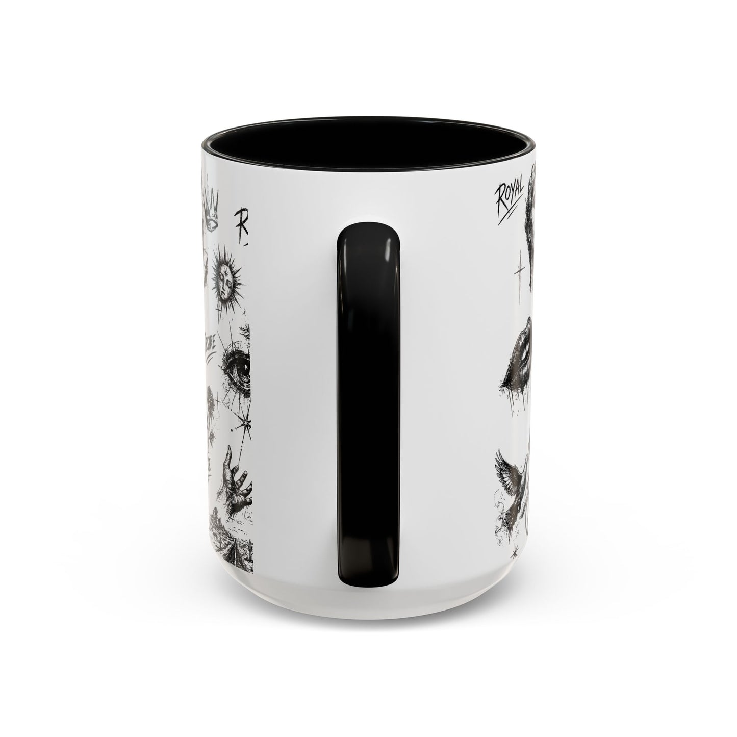 Rebel Sketch Accent Coffee Mug - Bold Statement Drinkware for Coffee Lovers