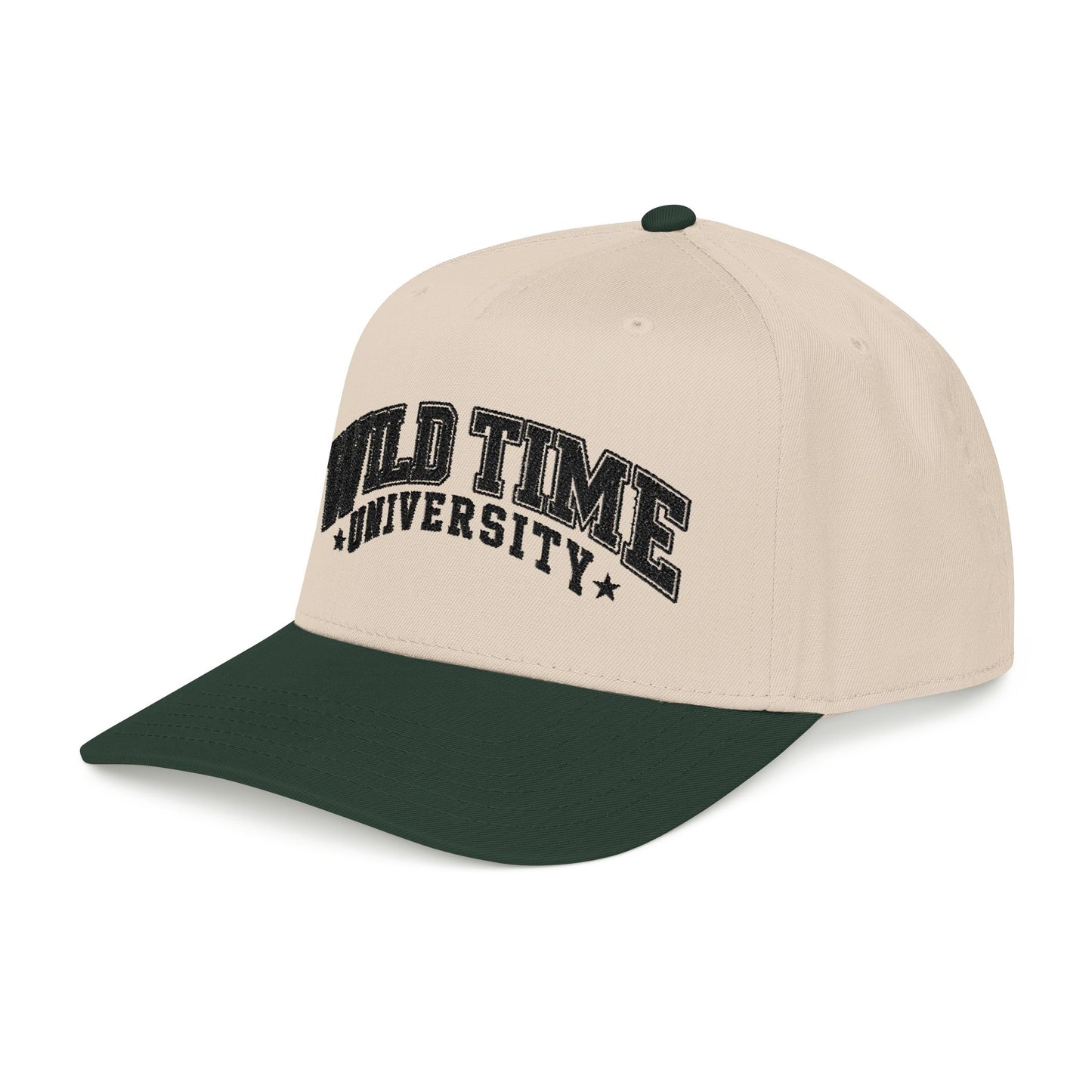 Wild Time™ University Baseball Cap - Retro Collegiate Snapback