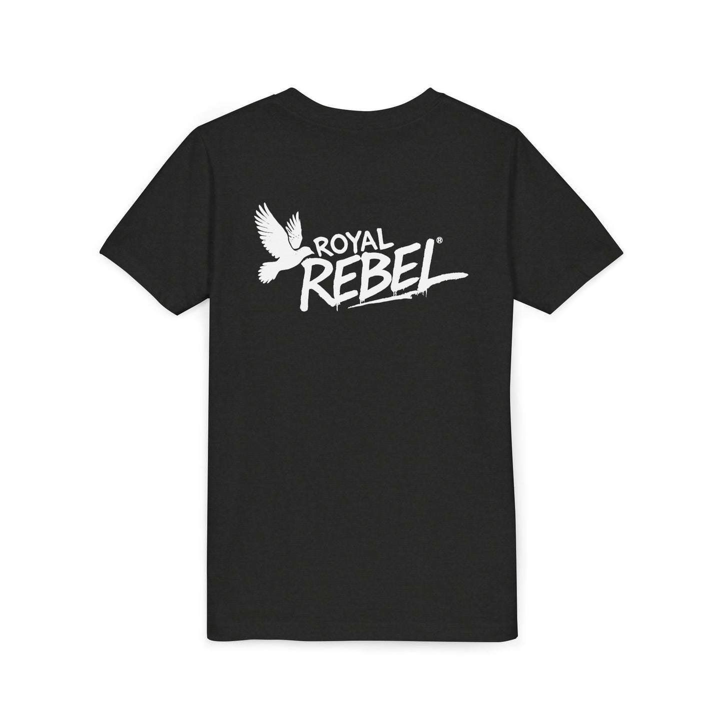 Royal Rebel Graffiti Youth Tee — Kids' Graphic Skate Streetwear T-Shirt