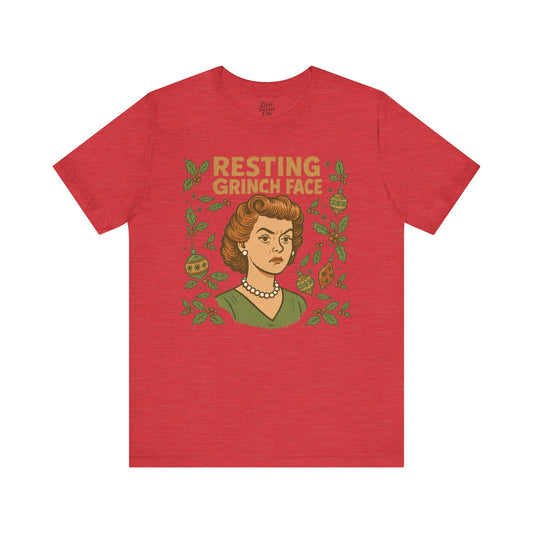 Resting Grinch Face Woman - Unisex Jersey Tee