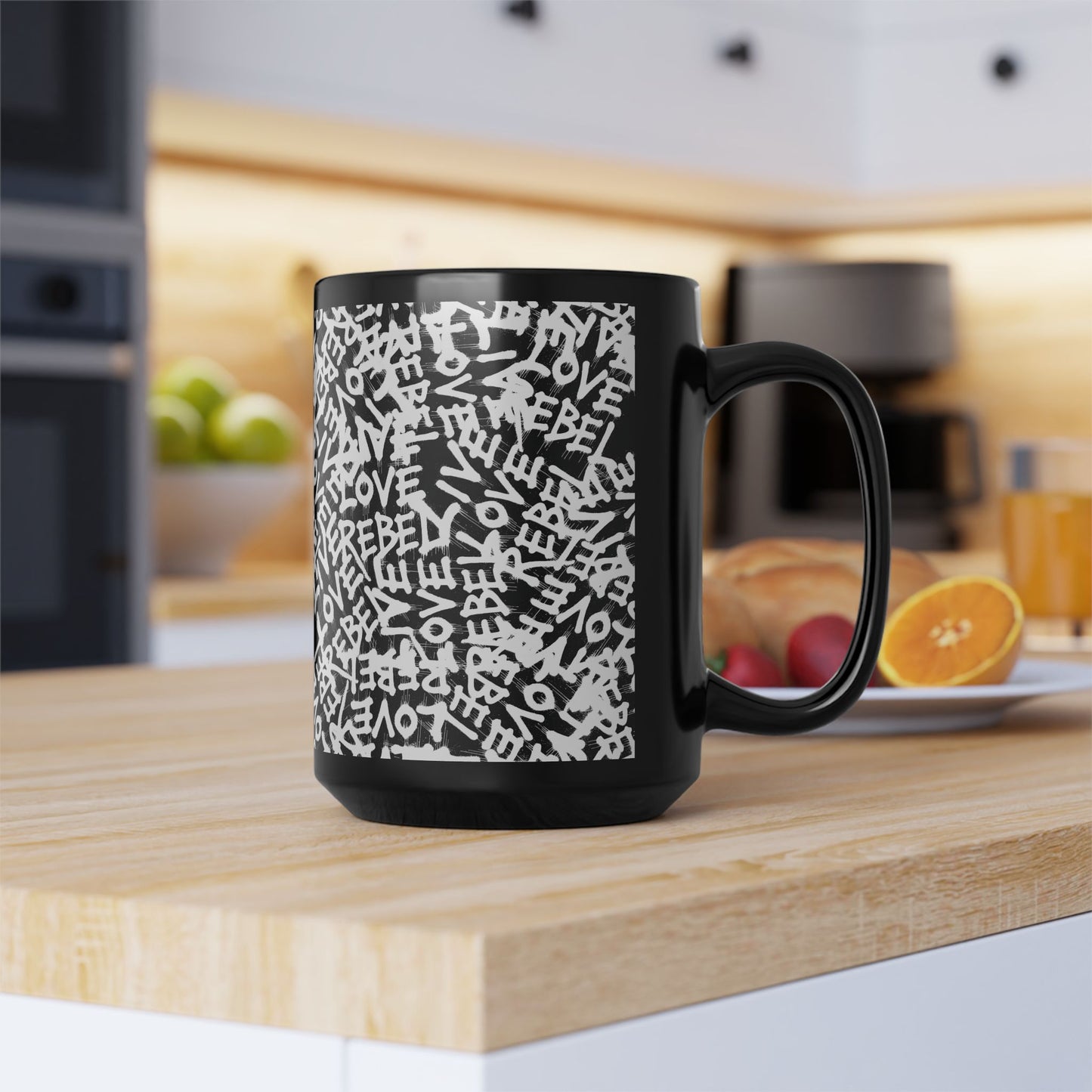 Live Love Rebel™ Black Mug - 15oz