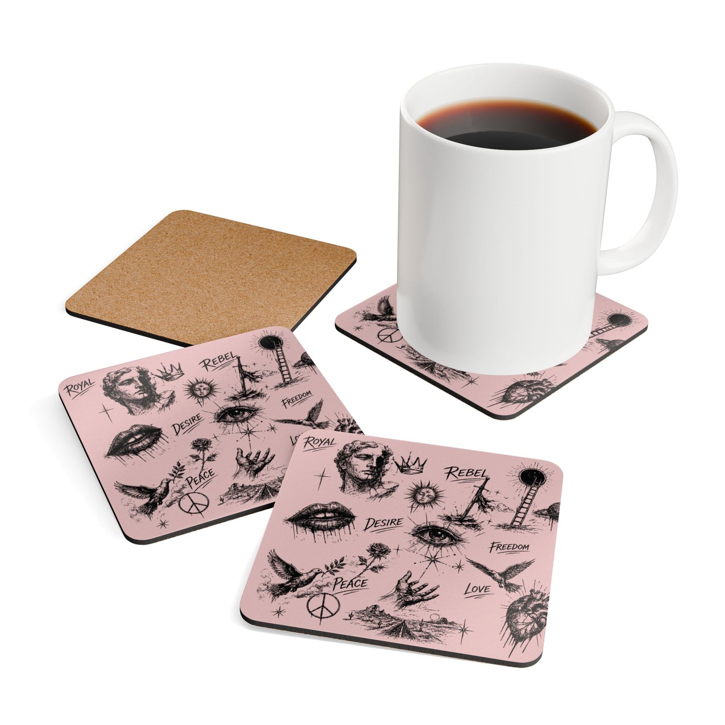 Rebel Sketches  - 4 Piece Coaster Set