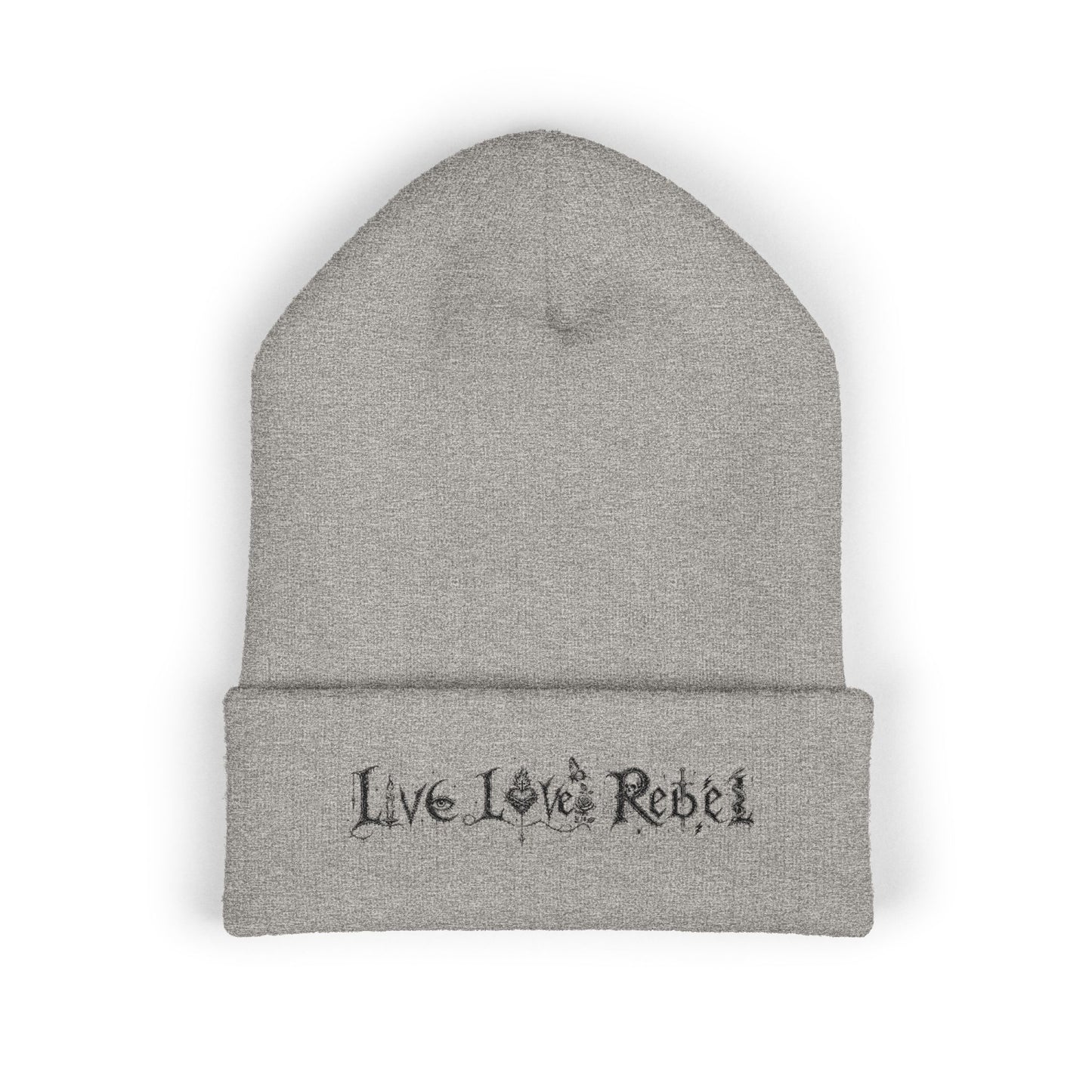 Live Love Rebel® Unisex Cuffed Beanie - Embroidered