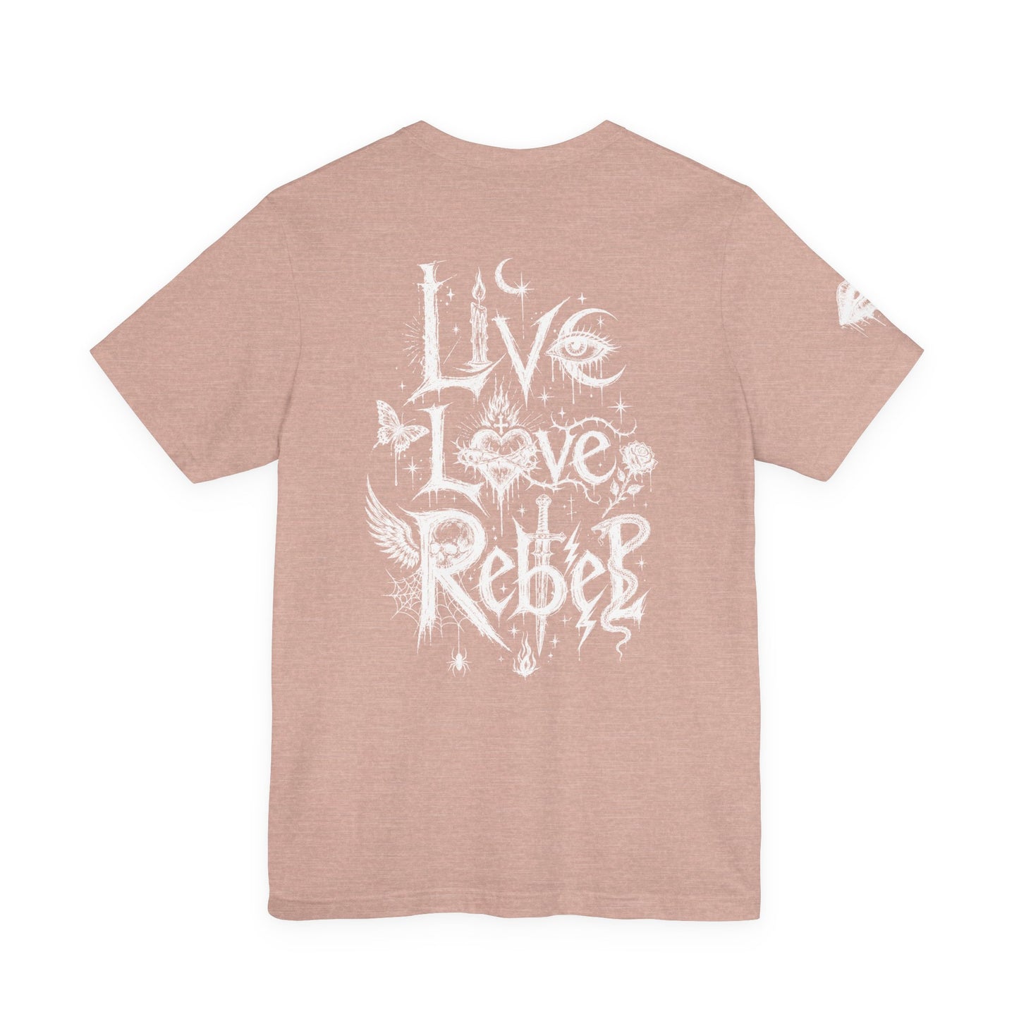 Rebel Sketch Tee - Edgy Unisex Jersey Tee for Rebel Minds