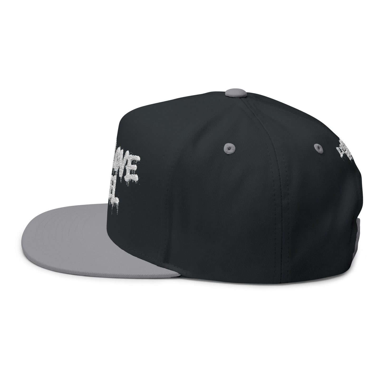 Royal Rebel® Embroidered Flat Bill Cap - Graffiti Wall