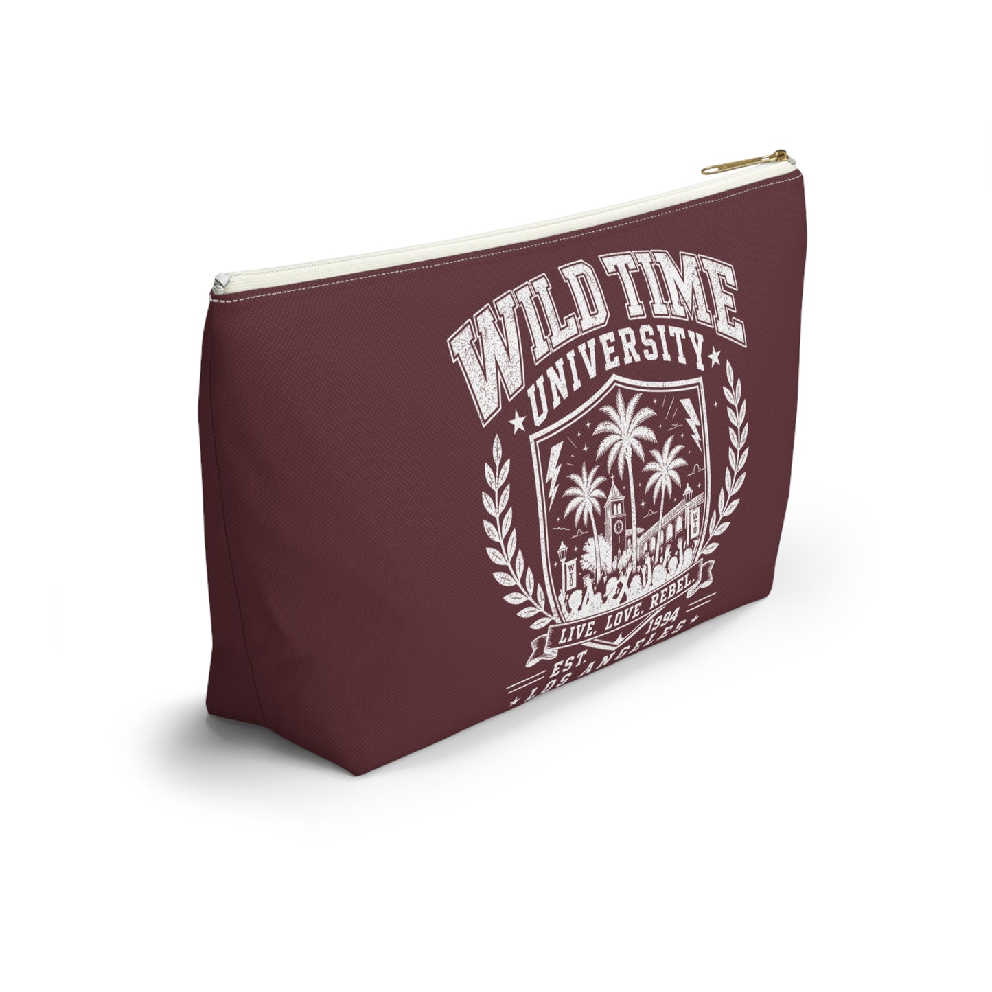 Wild Time™ University Maroon Accessory Pouch - Travel Zip Bag