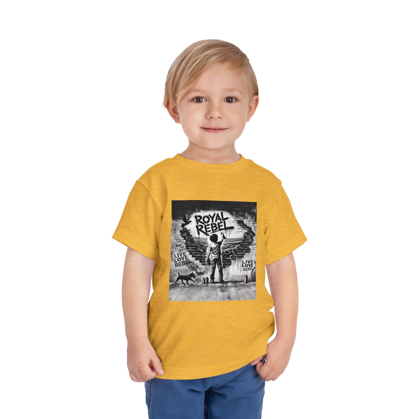 Toddler Tee — 'Royal Rebel' Street Art Graphic Kids Shirt