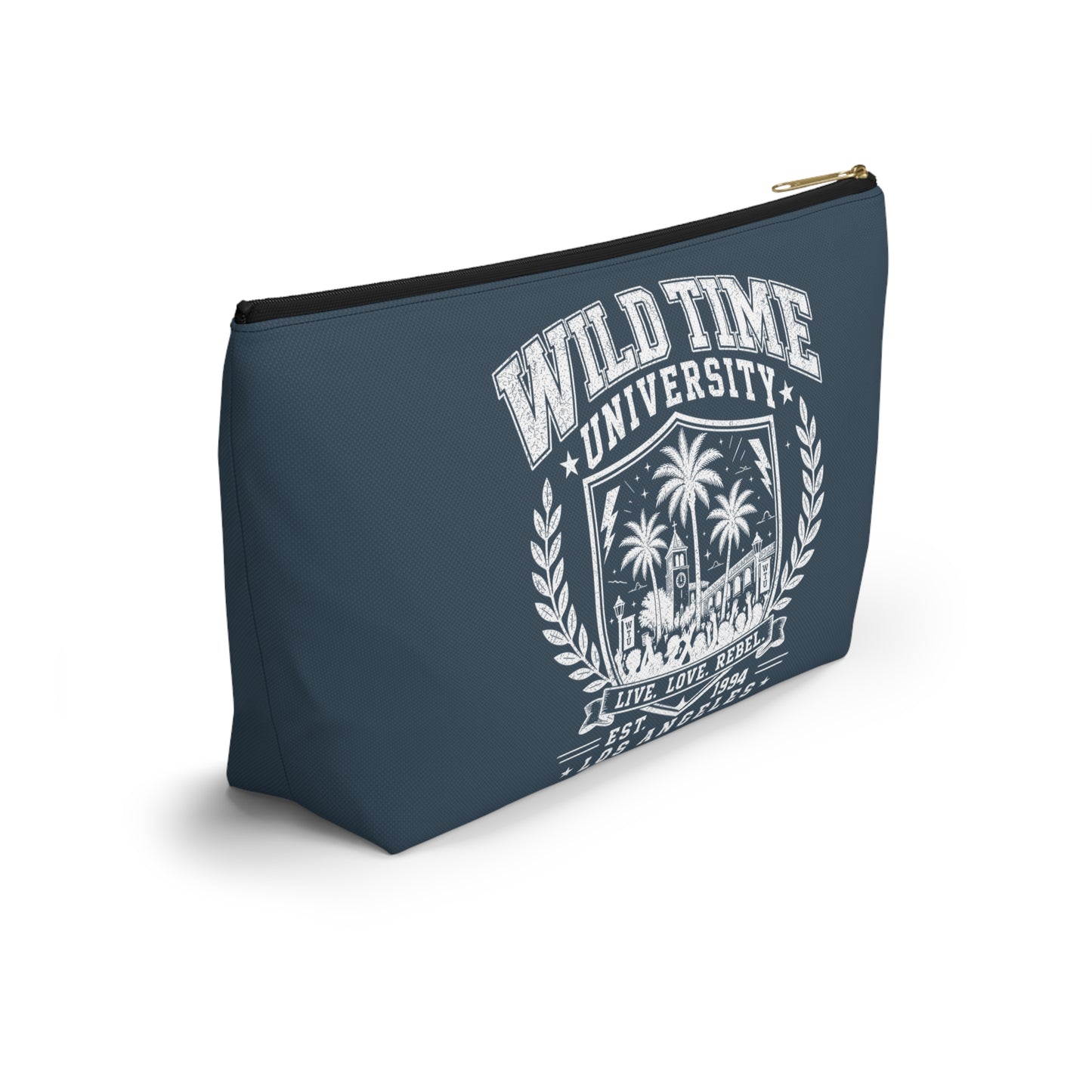 Wild Time™ University Navy Accessory Pouch - Travel Zip Bag