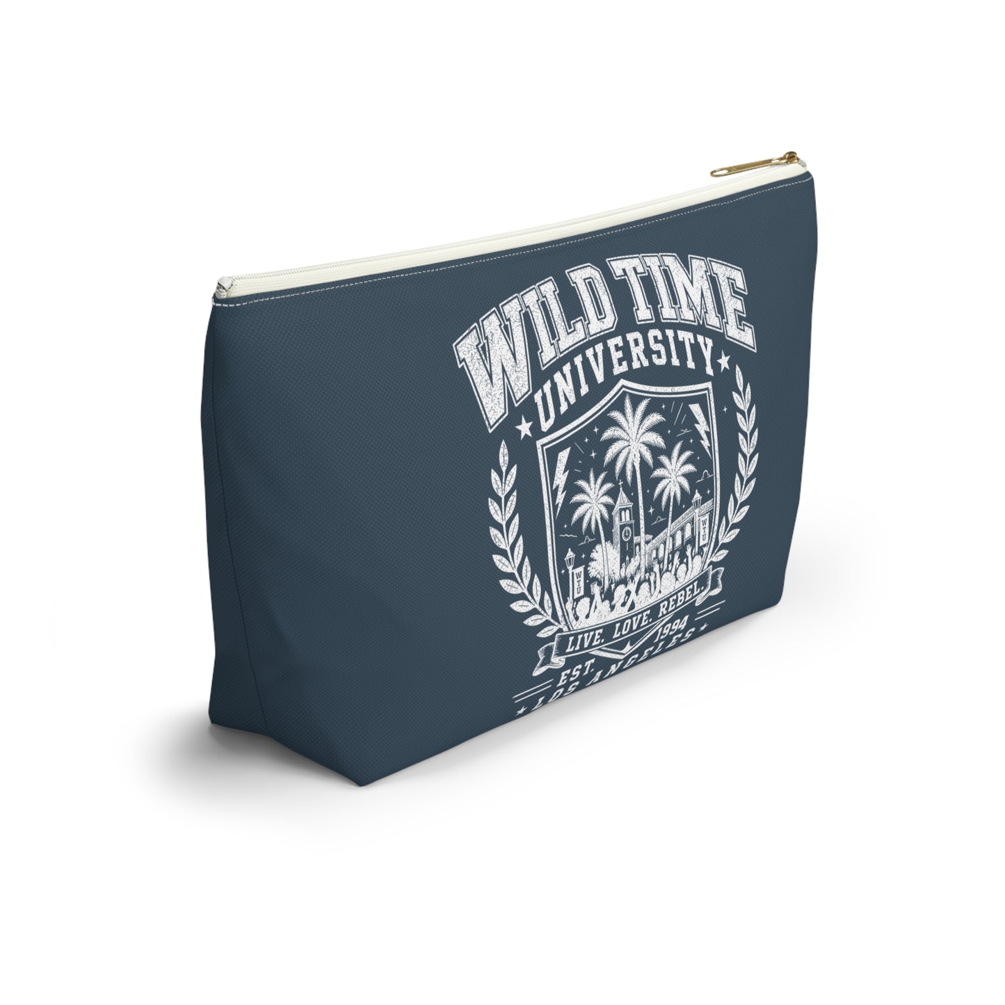 Wild Time™ University Navy Accessory Pouch - Travel Zip Bag