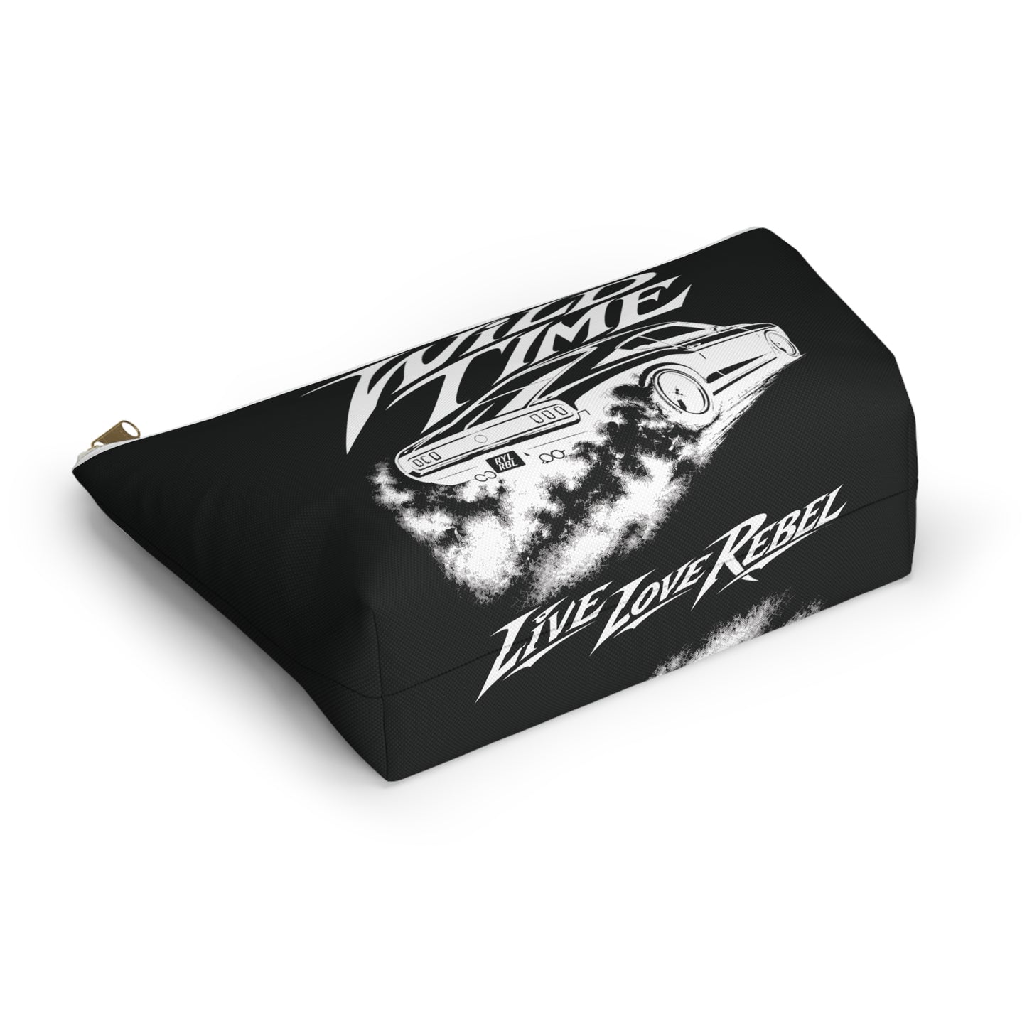Wild Time™ Street Racer Black Accessory Pouch - Travel Zip Bag