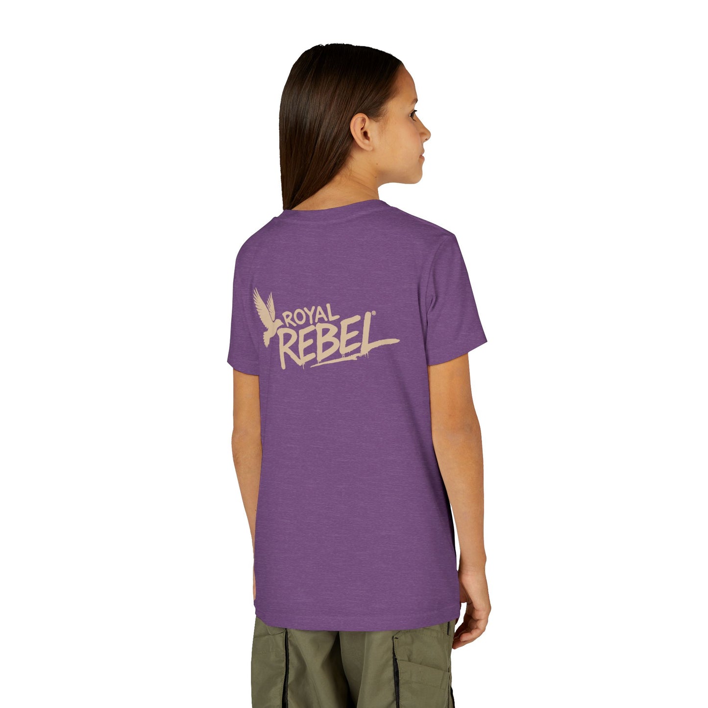 Royal Rebel Fly Youth Tee — Kids' Graphic Skate Streetwear T-Shirt