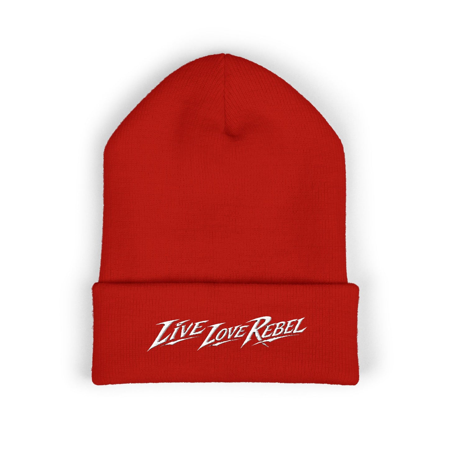 Live Love Rebel® Unisex Cuffed Beanie - Embroidered