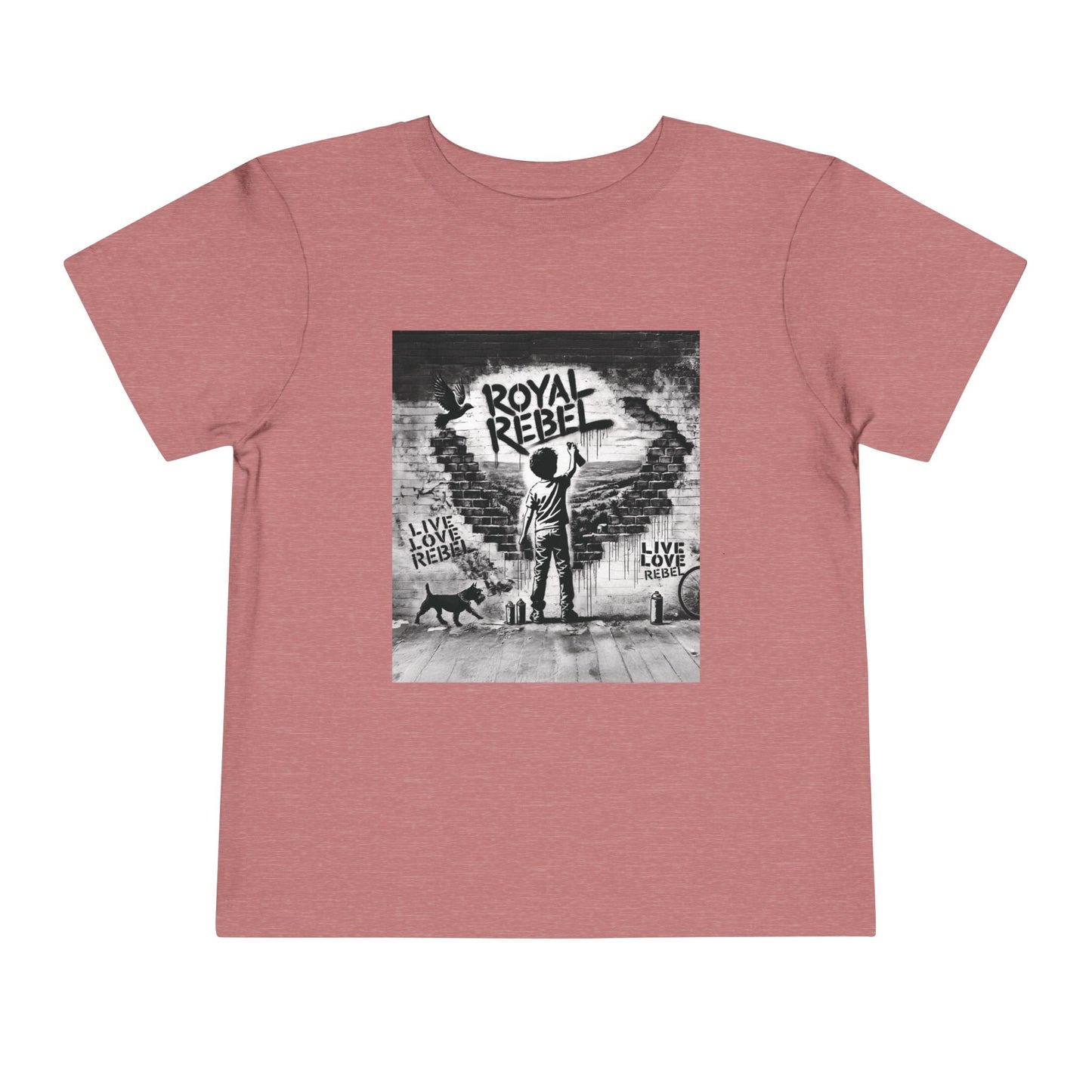 Toddler Tee — 'Royal Rebel' Street Art Graphic Kids Shirt