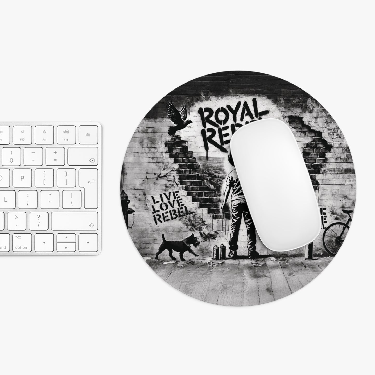 Royal Rebel® Graffiti Design Mouse Pad - Stylish & Durable