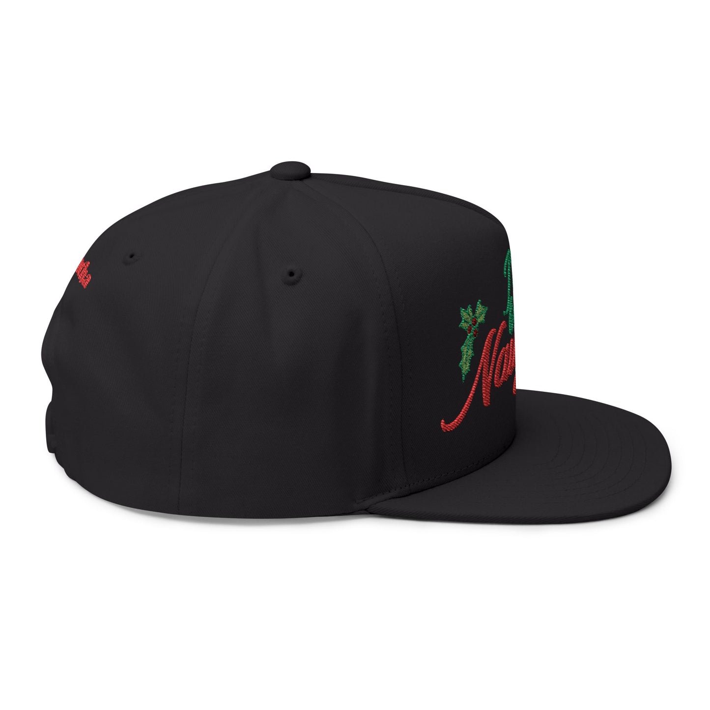 Custom Name Personalized : "I've Been Naughty" Flat Bill Holiday Cap