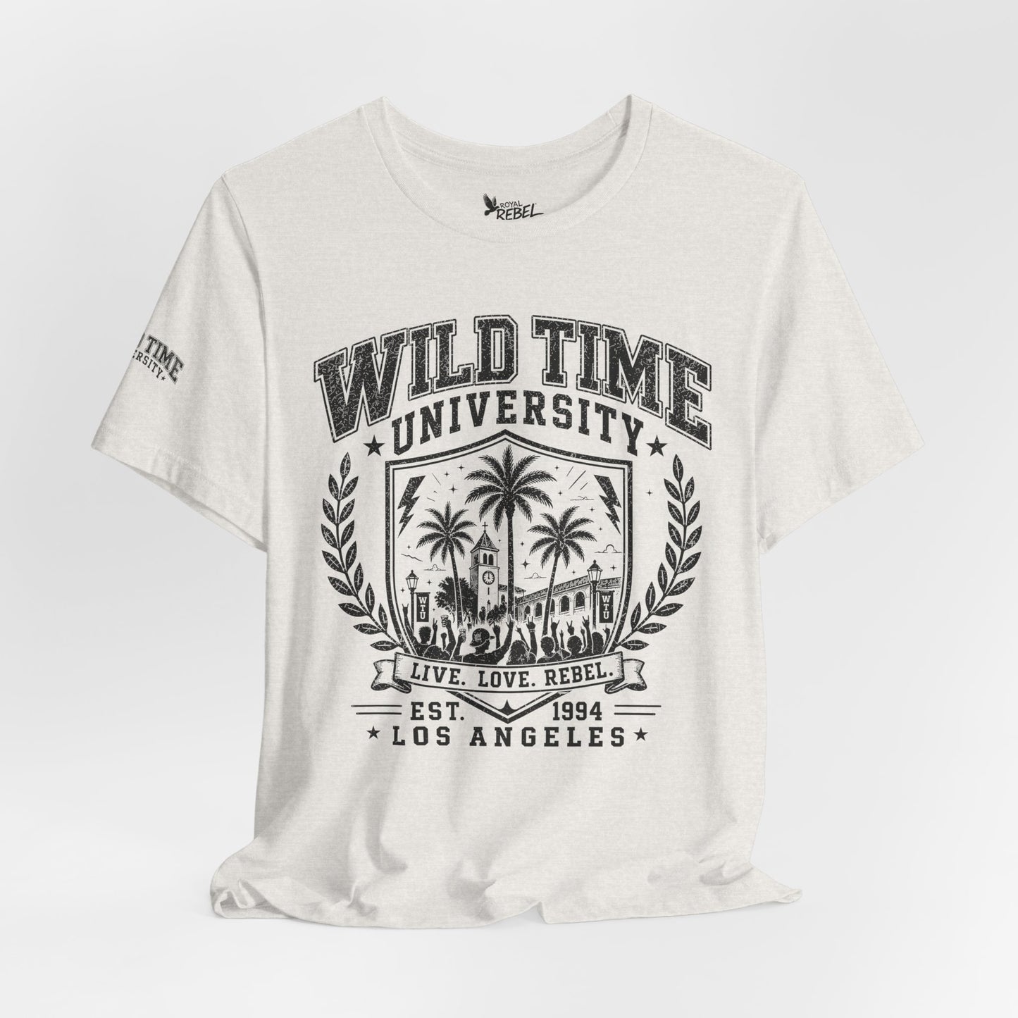 Wild Time™ University - College Inspired Graphic for the Rebel at Heart - Unisex Jersey Tee