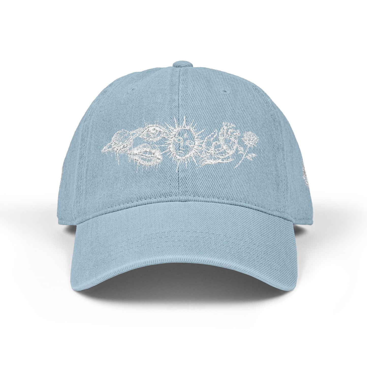 Ethereal Royal Rebel® Sketch - Denim Hat Embroidered