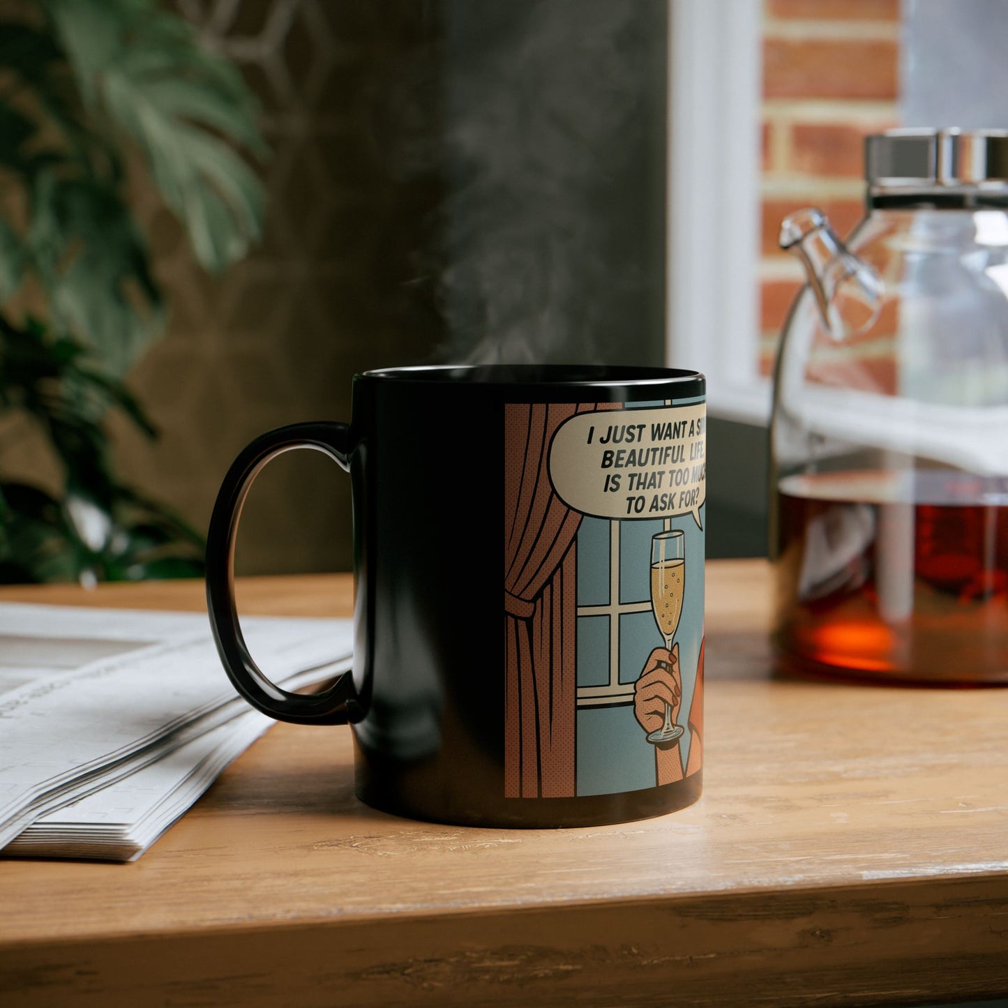 "Simple Beautiful Life" Mug - Cheeky Vintage Design - Fun Gift!