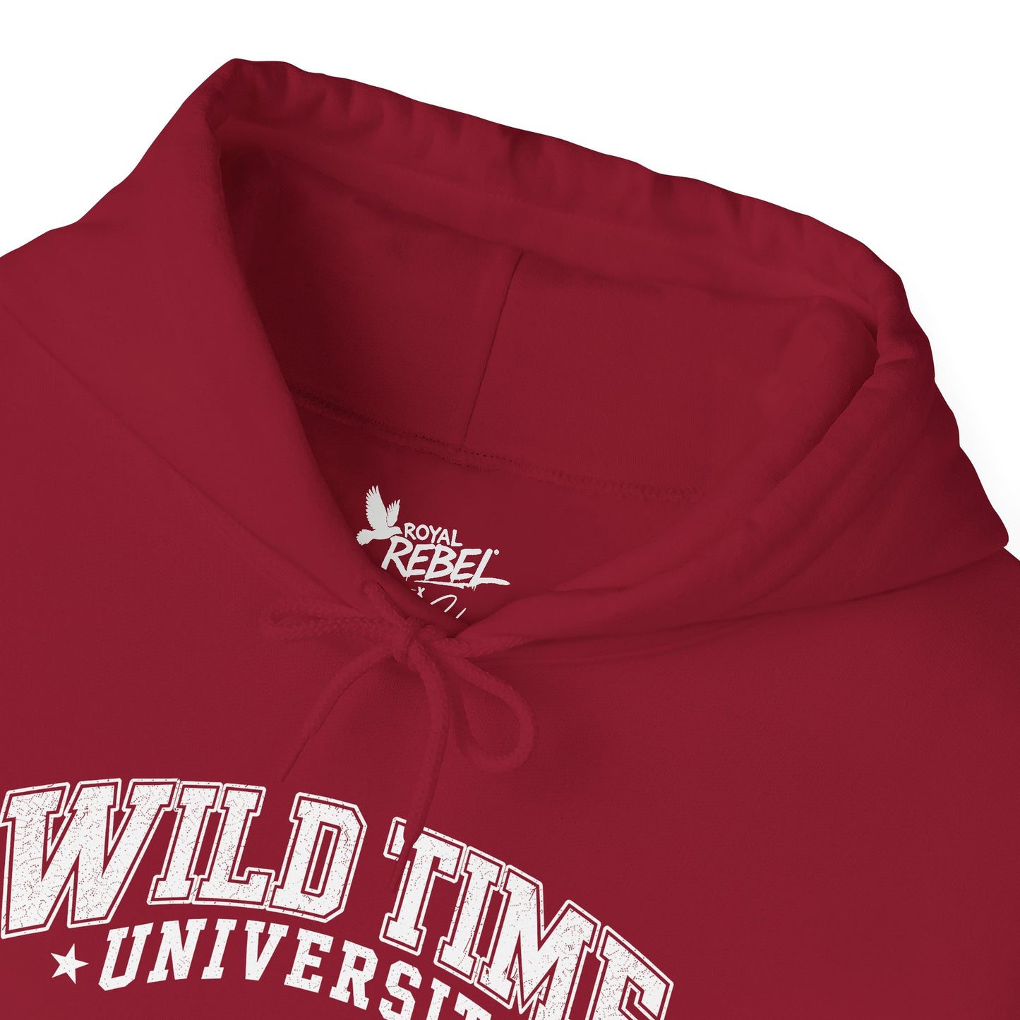 Wild Time™ University Unisex Hoodie - College Inspired Graphic Sweatshirt for the Rebel at Heart