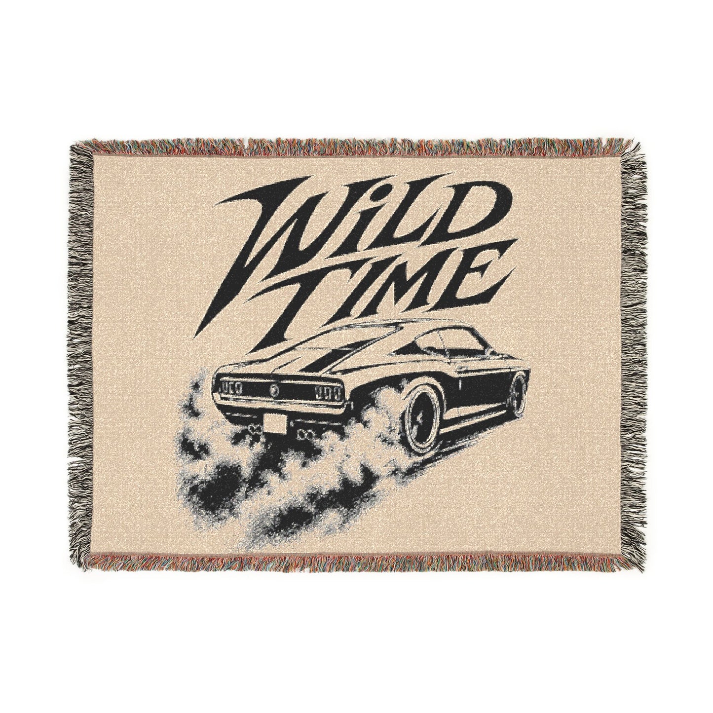 Woven Blanket - Wild Time™ Retro Muscle Car Throw Blanket