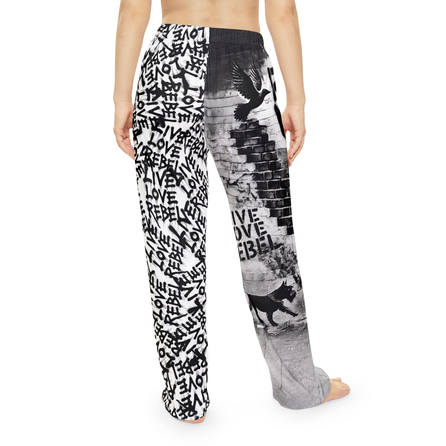 Live Love Rebel™ Women's Pajama Pants – Graffiti Inspired Design
