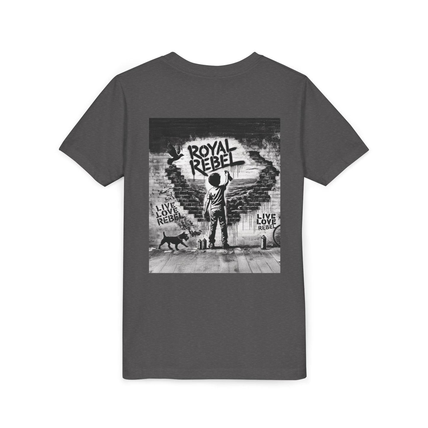 Royal Rebel Youth Tee — Kids' Graphic Skate Streetwear T-Shirt