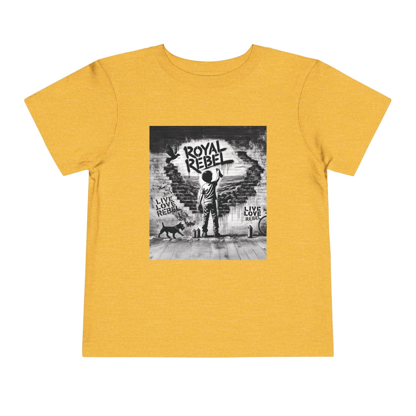 Toddler Tee — 'Royal Rebel' Street Art Graphic Kids Shirt