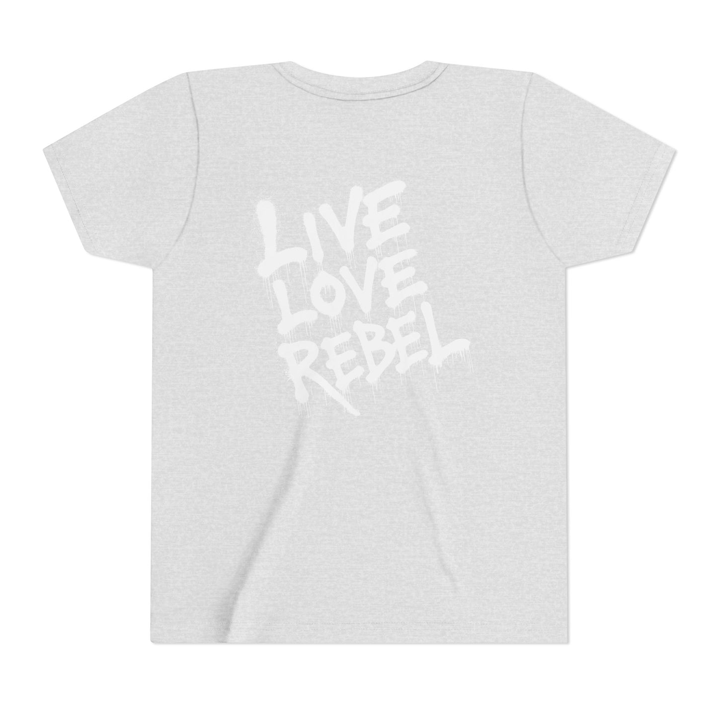 Live Love Rebel Youth Tee — Kids' Graphic Skate Streetwear T-Shirt