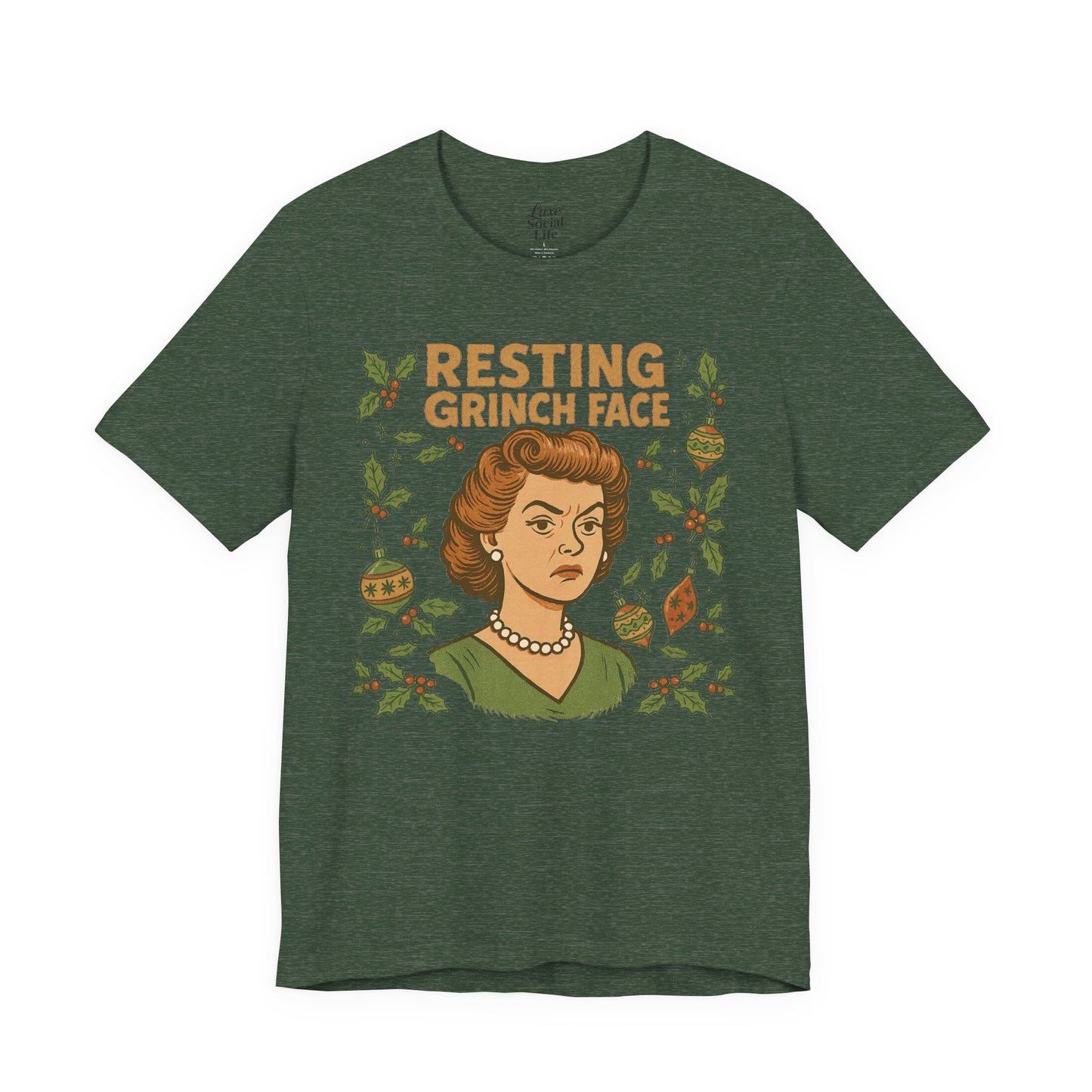 Resting Grinch Face Woman - Unisex Jersey Tee