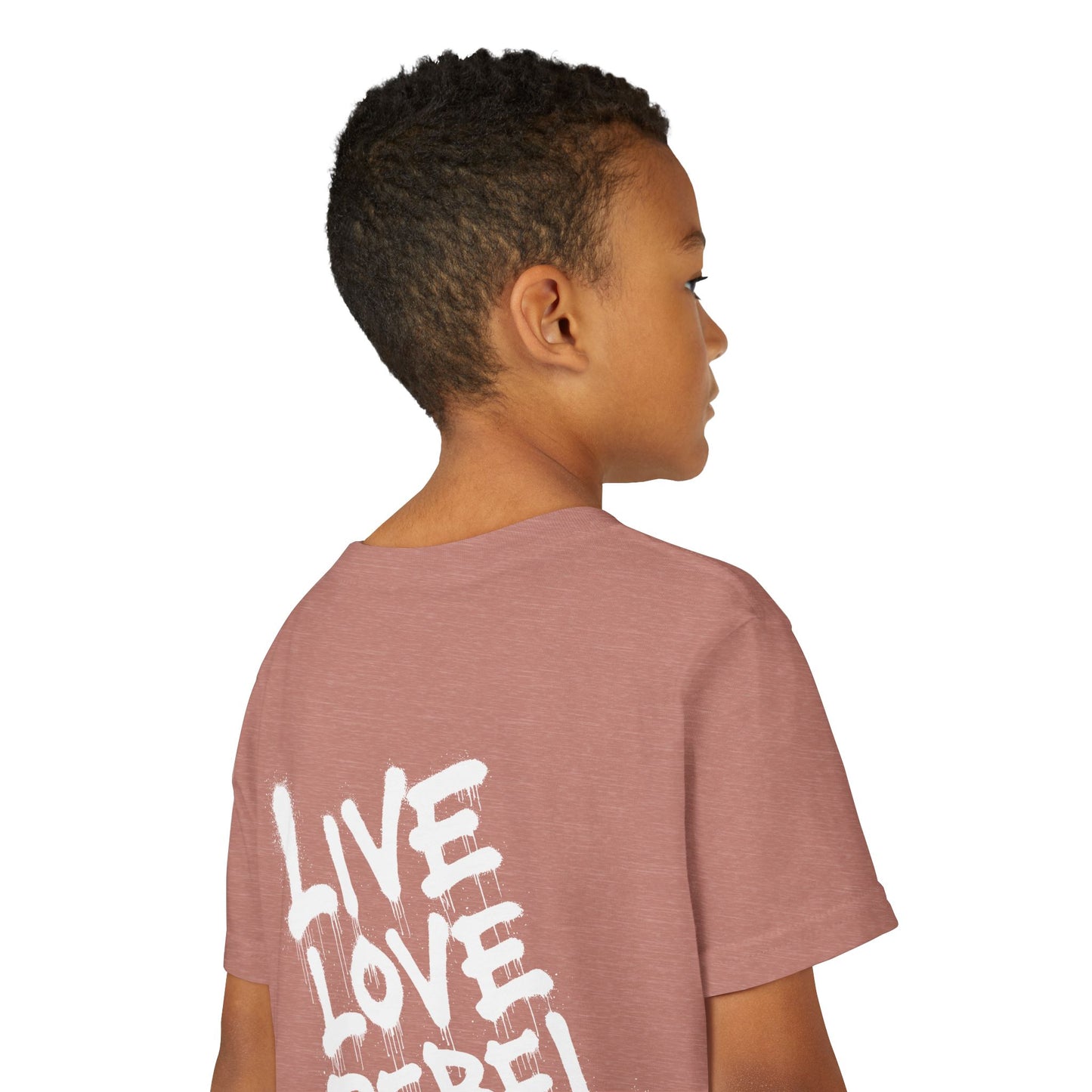 Live Love Rebel Youth Tee — Kids' Graphic Skate Streetwear T-Shirt
