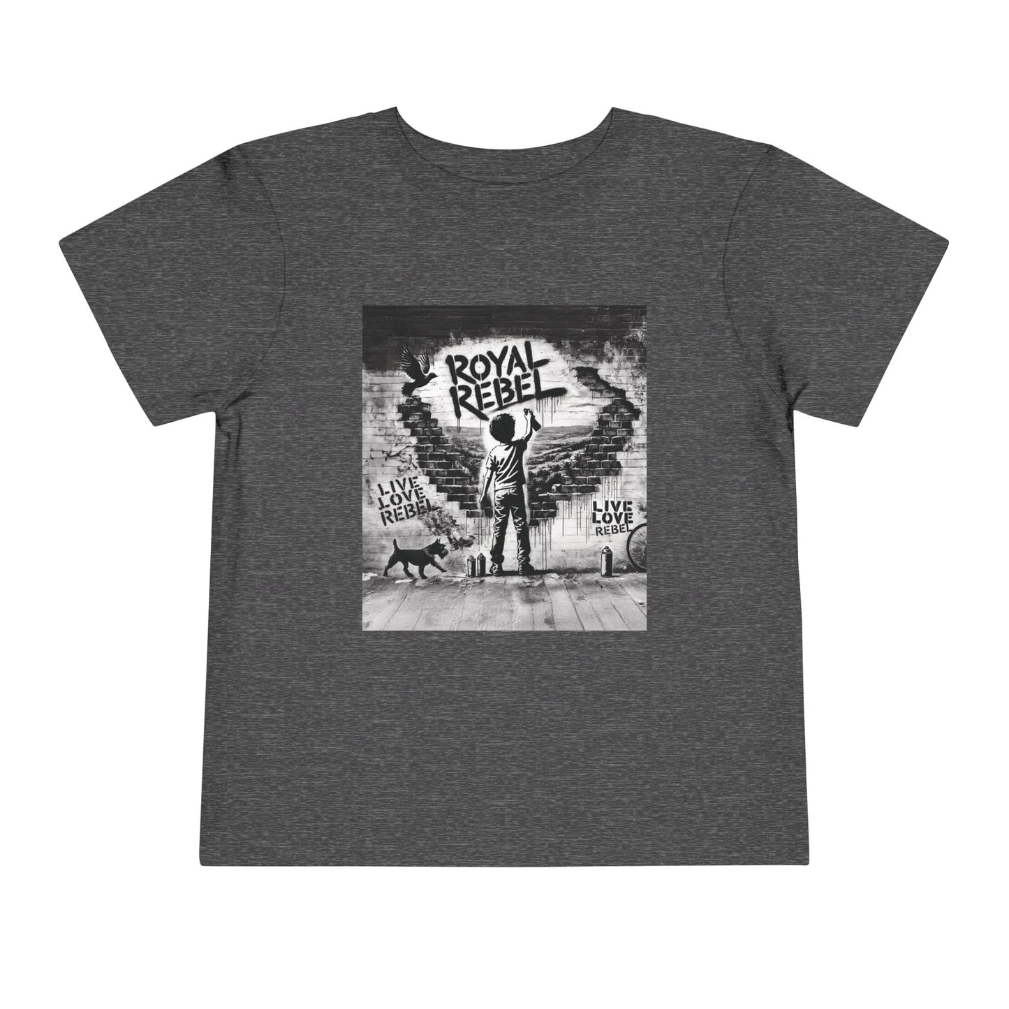 Toddler Tee — 'Royal Rebel' Street Art Graphic Kids Shirt