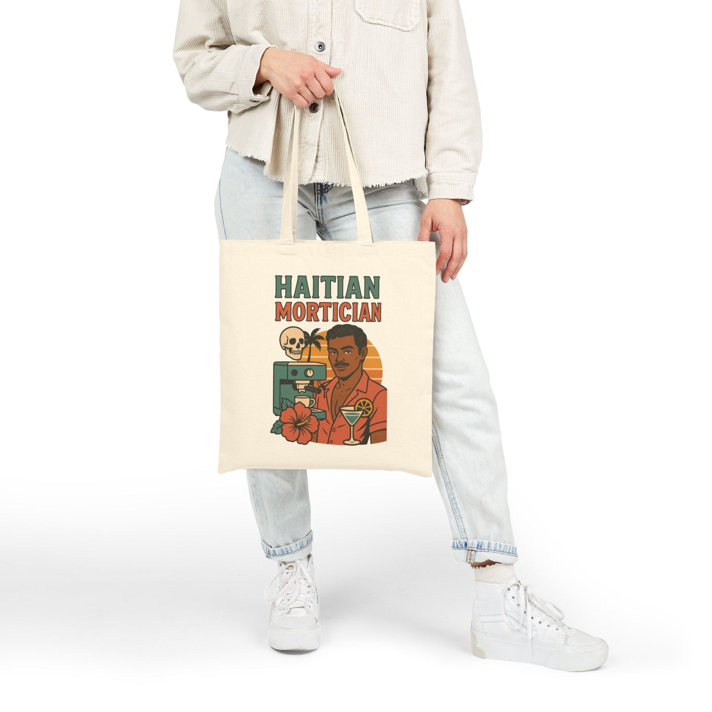 Haitian Mortician - Hello Pussycat 2 Sided Design Canvas Tote Bag