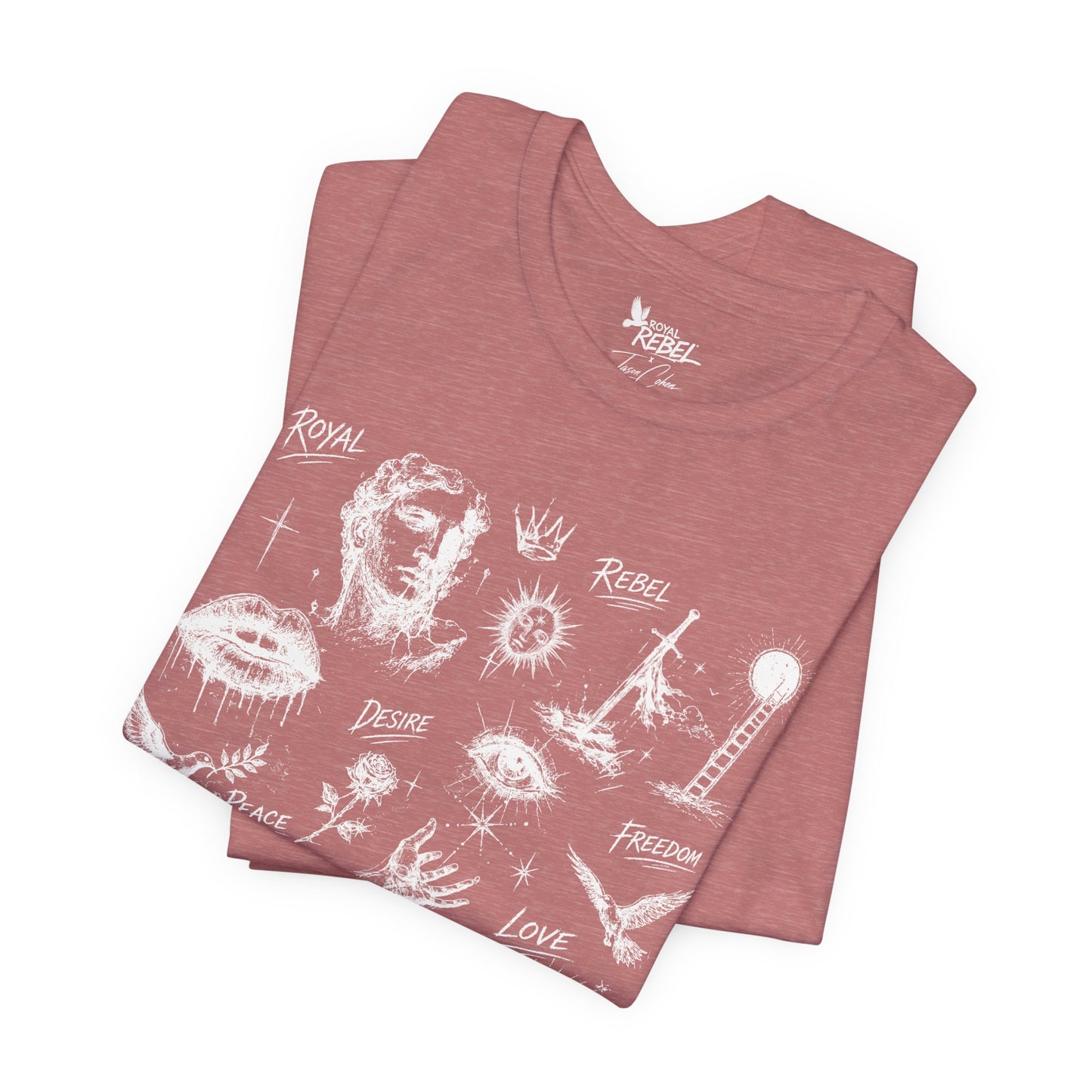 Rebel Sketch Tee - Edgy Unisex Jersey Tee for Rebel Minds