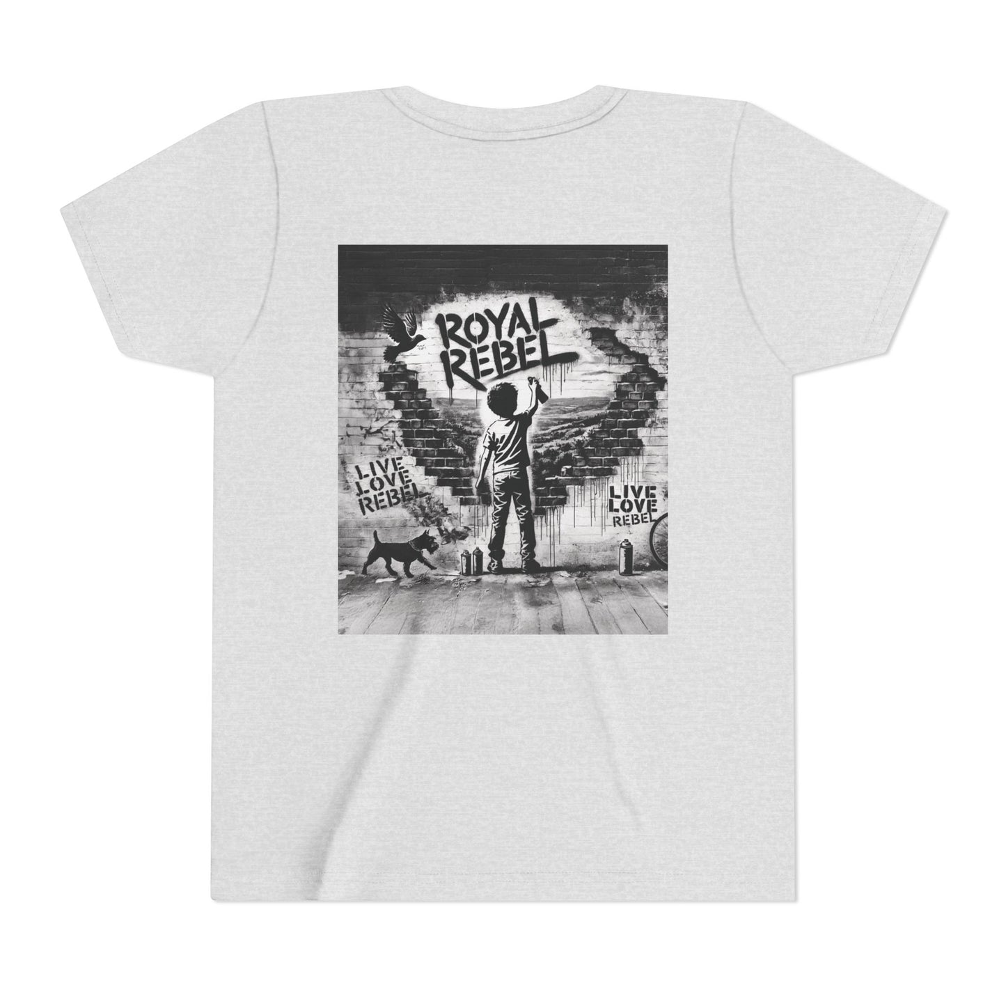 Royal Rebel Youth Tee — Kids' Graphic Skate Streetwear T-Shirt