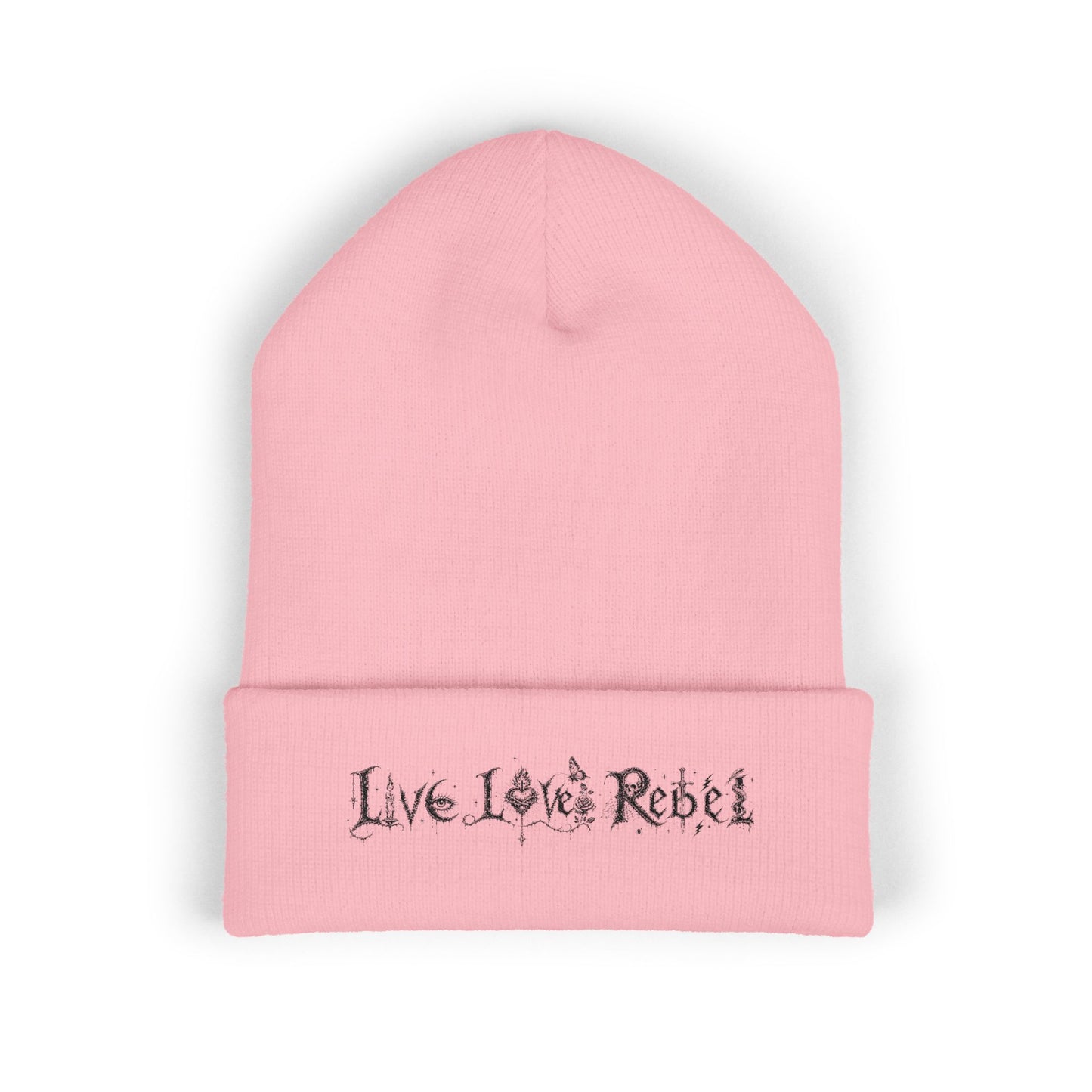 Live Love Rebel® Unisex Cuffed Beanie - Embroidered