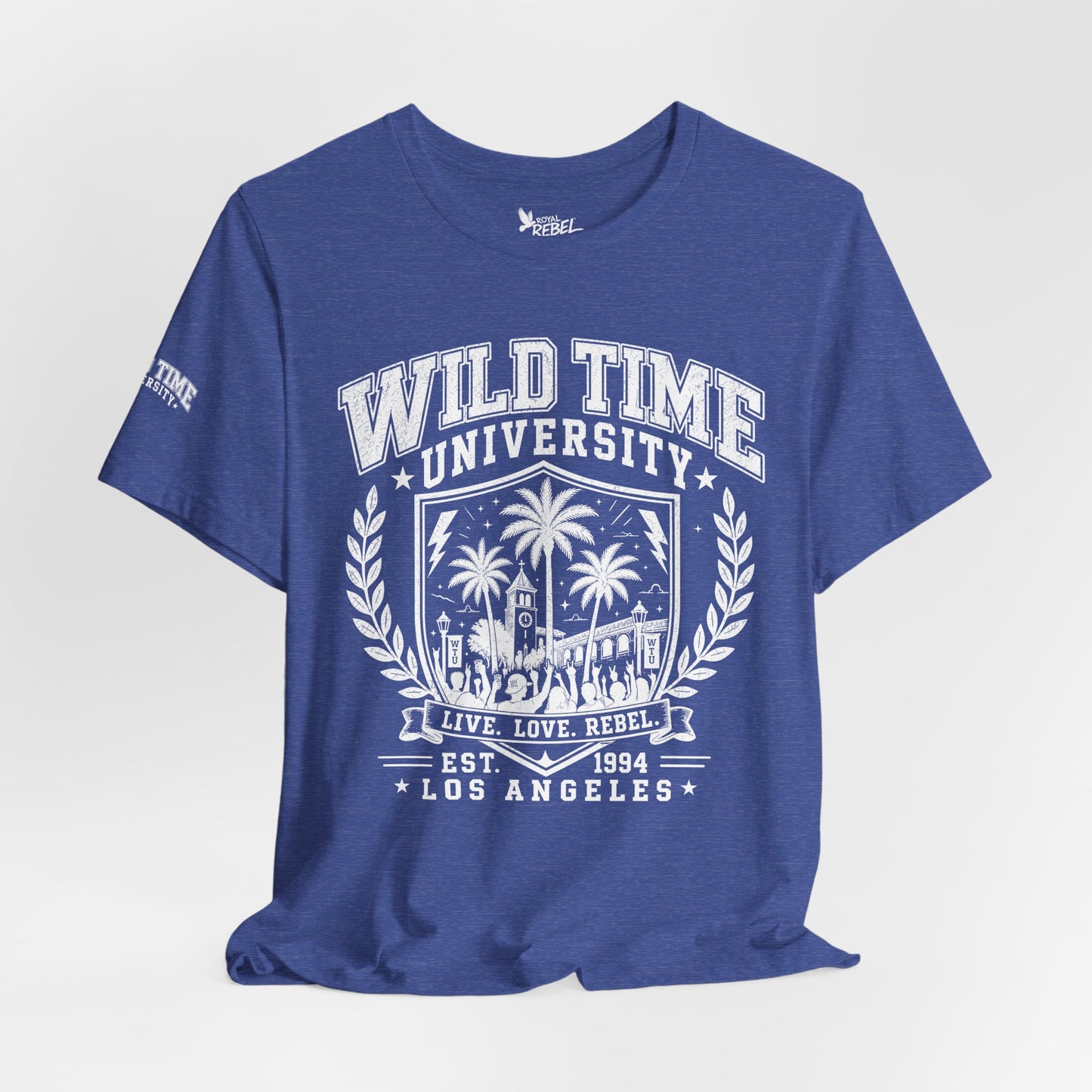 Wild Time™ University - College Inspired Graphic for the Rebel at Heart - Unisex Jersey Tee